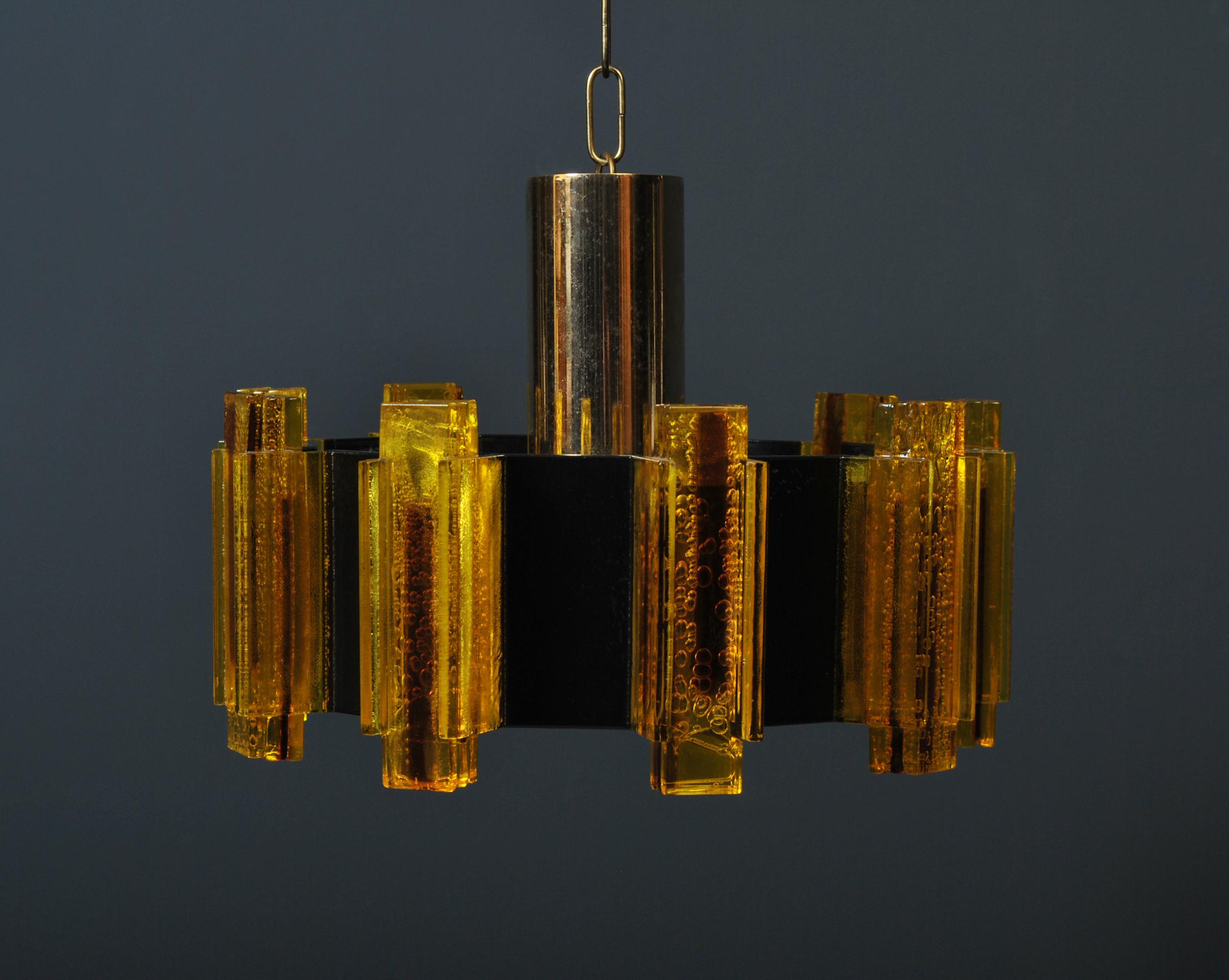 Danish Midcentury Pendant by Claus Bolby for Cebo In Good Condition In London, GB