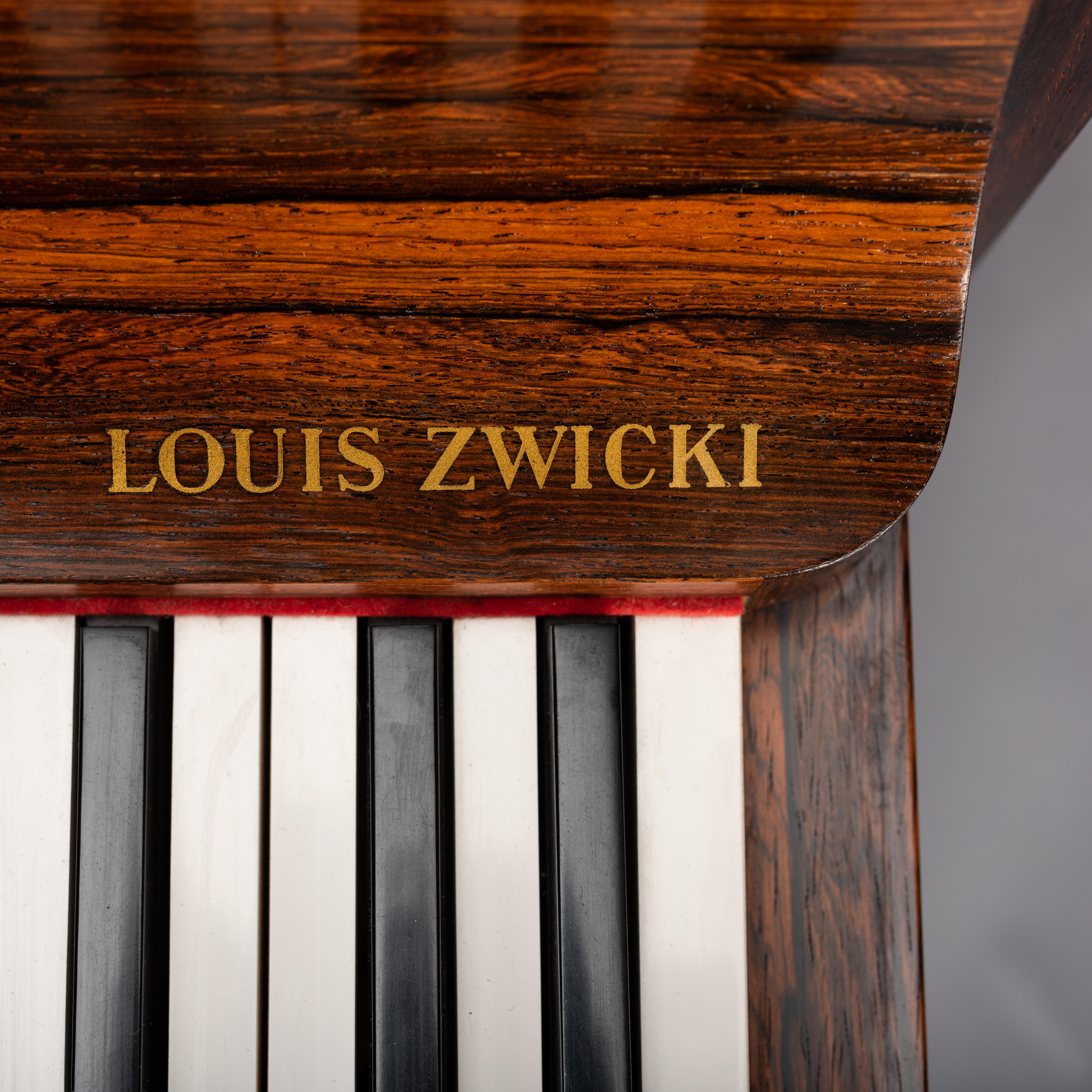 Danish Midcentury Pianette by Louis Zwicki in Expressive Rosewood, 1950s 3