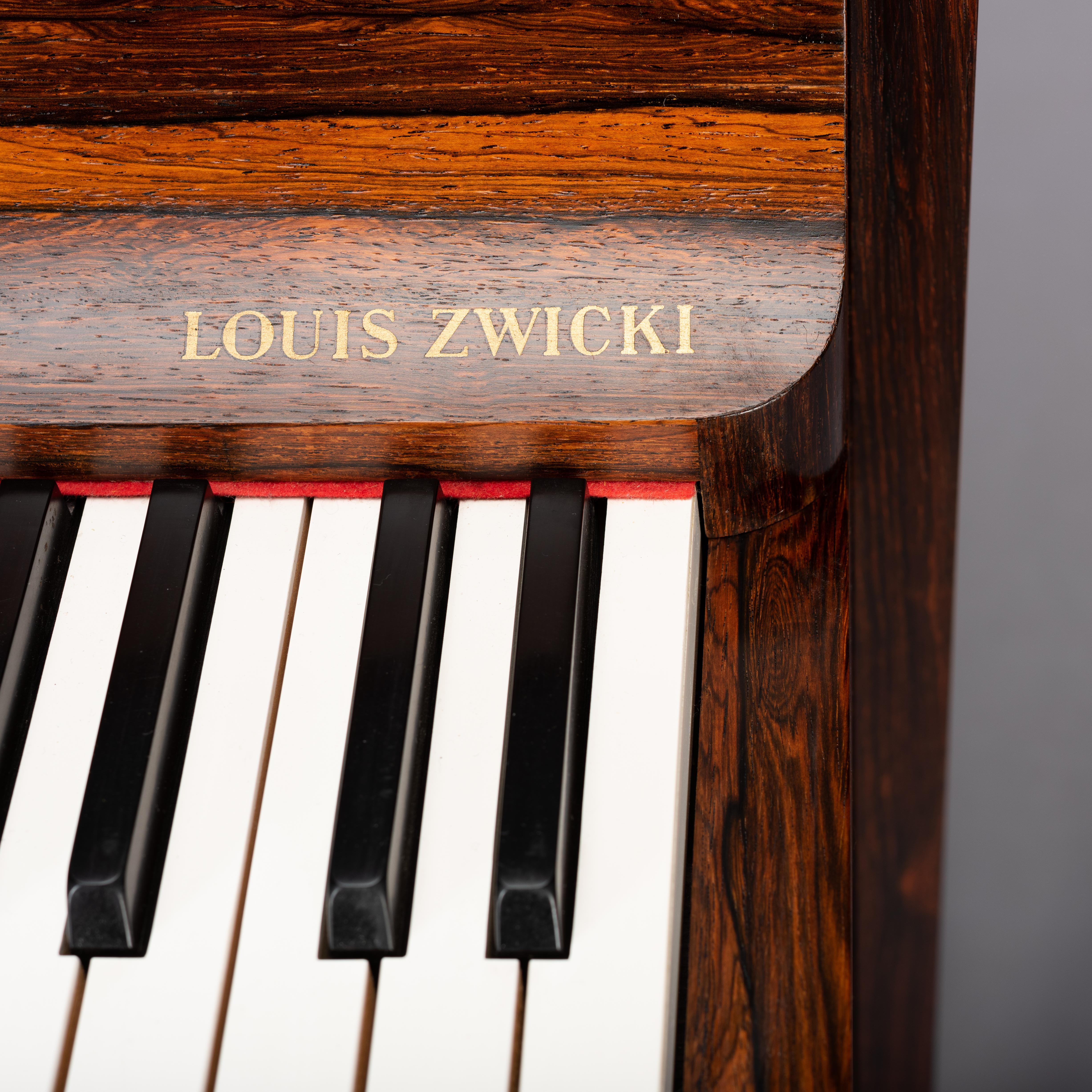 Danish Midcentury Pianette by Louis Zwicki in Expressive Rosewood, 1950s 6