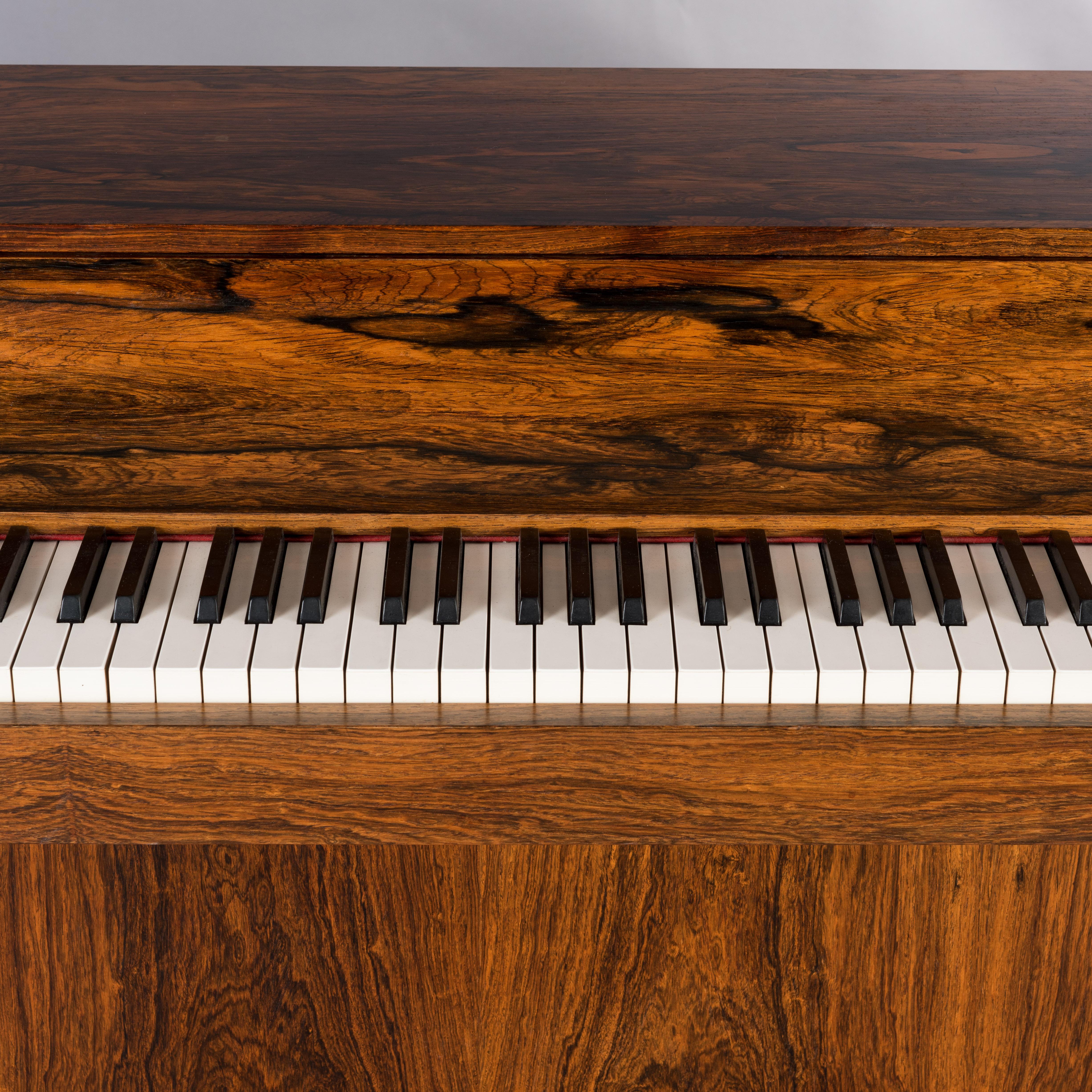 Danish Midcentury Pianette by Louis Zwicki in Expressive Rosewood, 1950s 9