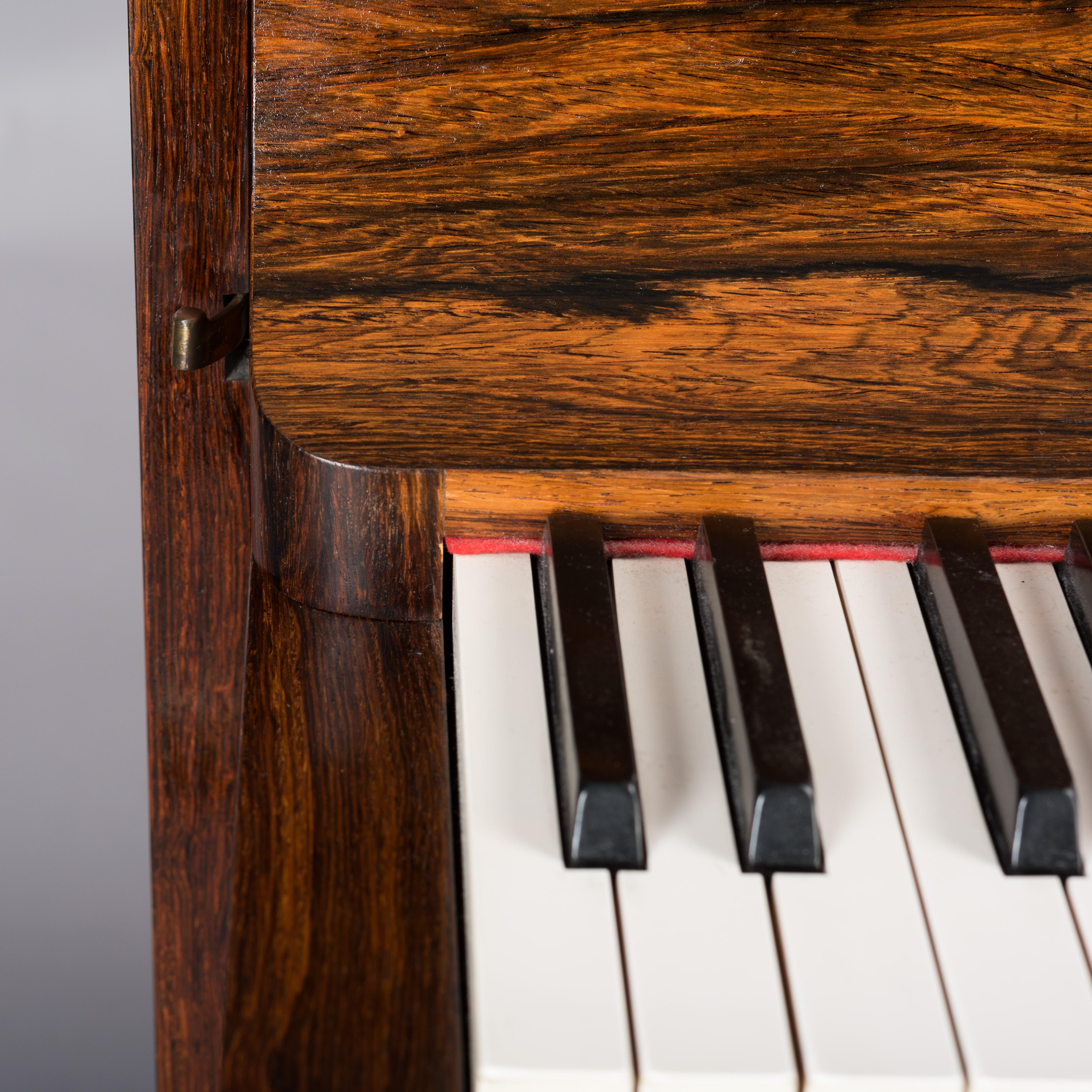 Danish Midcentury Pianette by Louis Zwicki in Expressive Rosewood, 1950s 11
