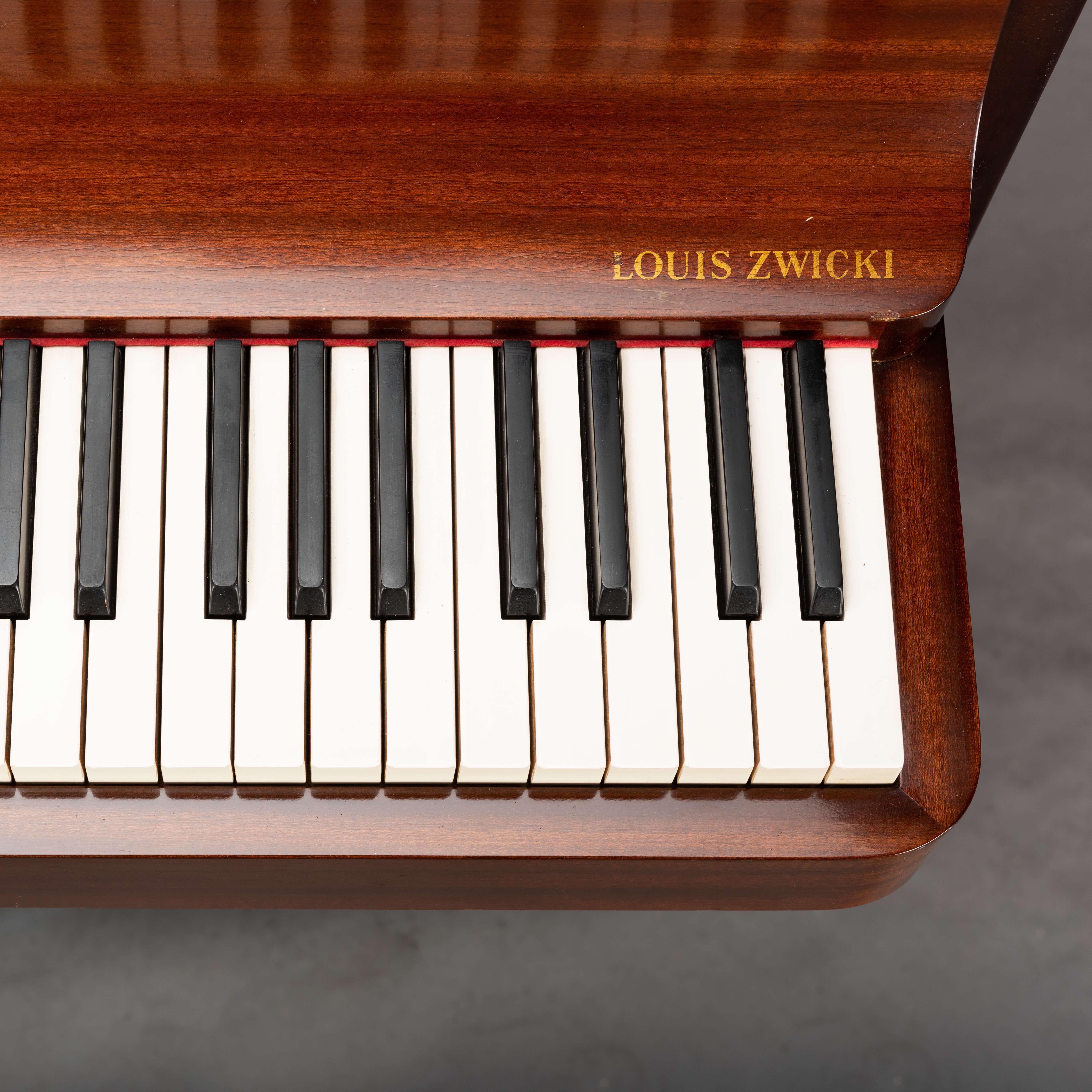 Danish Midcentury Pianette by Louis Zwicki in Mahogany, 1950s 7