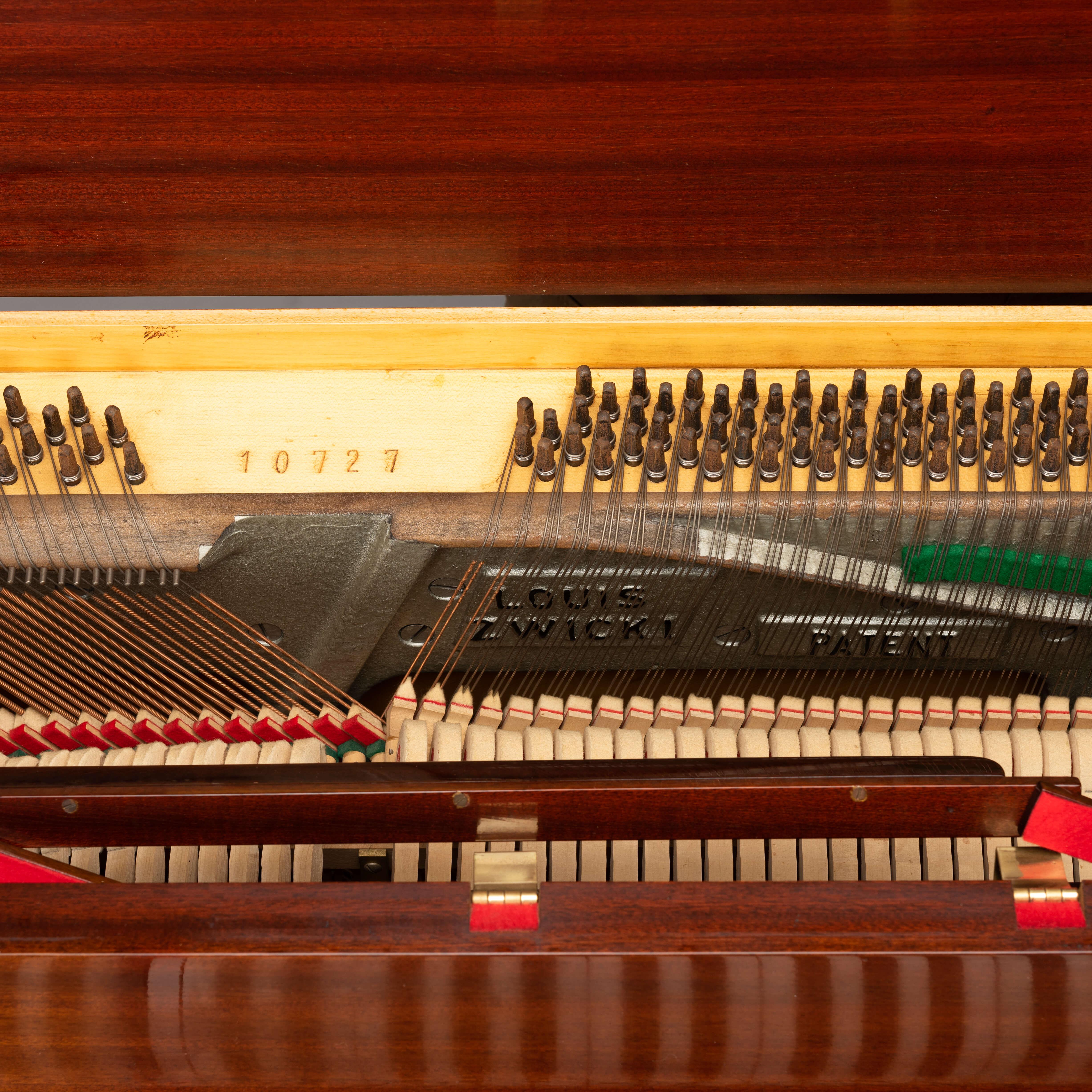Danish Midcentury Pianette by Louis Zwicki in Mahogany, 1950s 10
