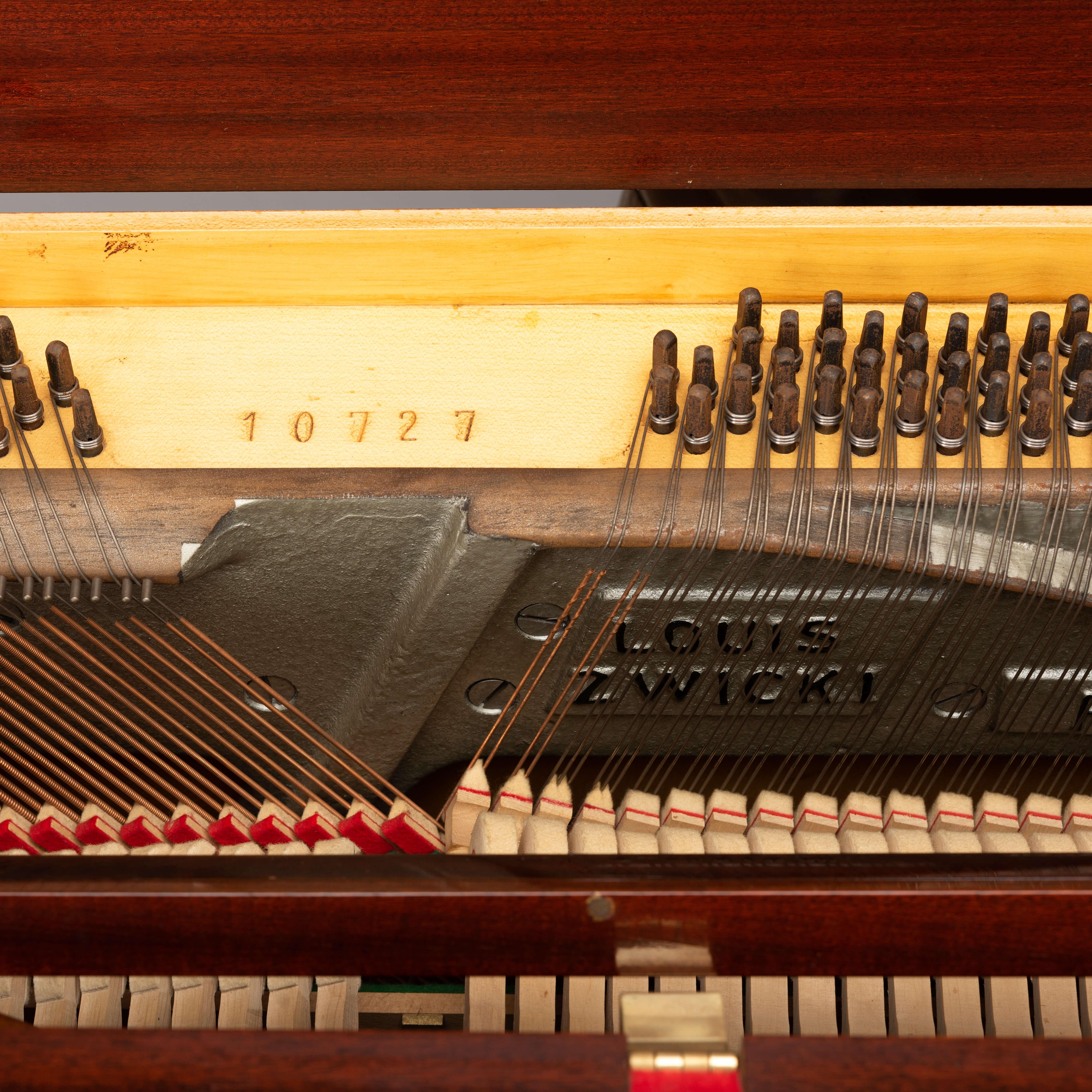 Danish Midcentury Pianette by Louis Zwicki in Mahogany, 1950s 11