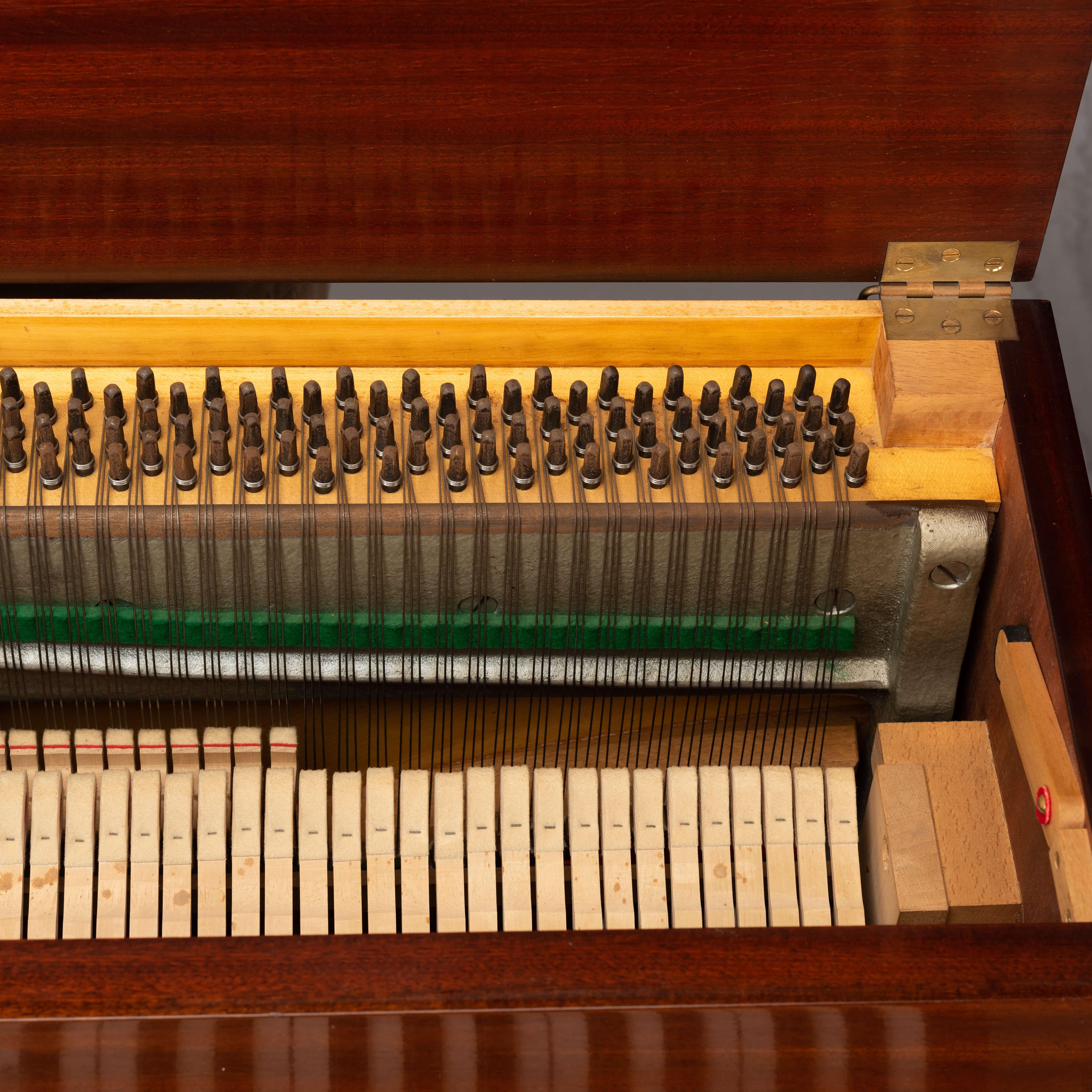 Danish Midcentury Pianette by Louis Zwicki in Mahogany, 1950s 12
