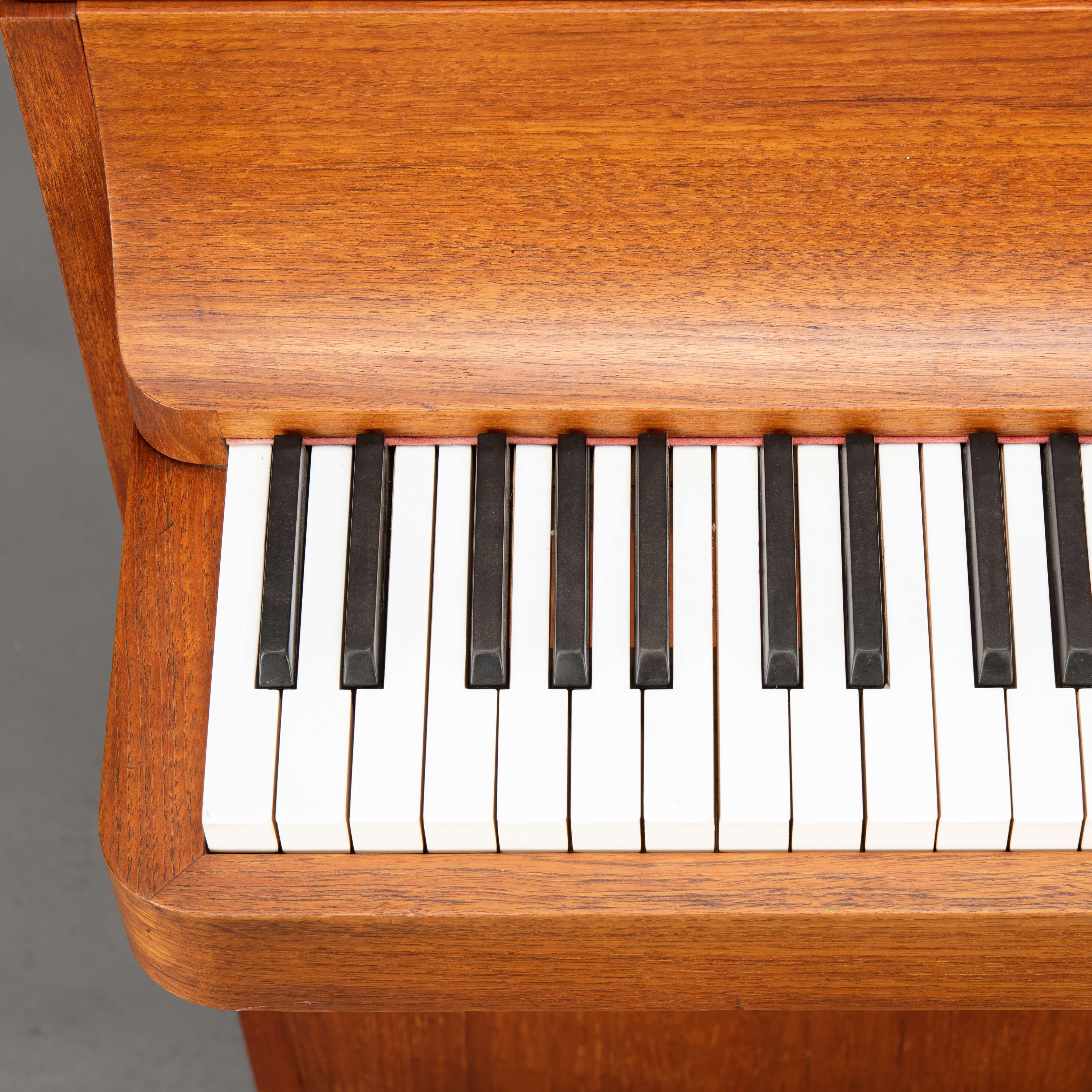 Danish Midcentury Pianette by Louis Zwicki in Teak, 1950s 4