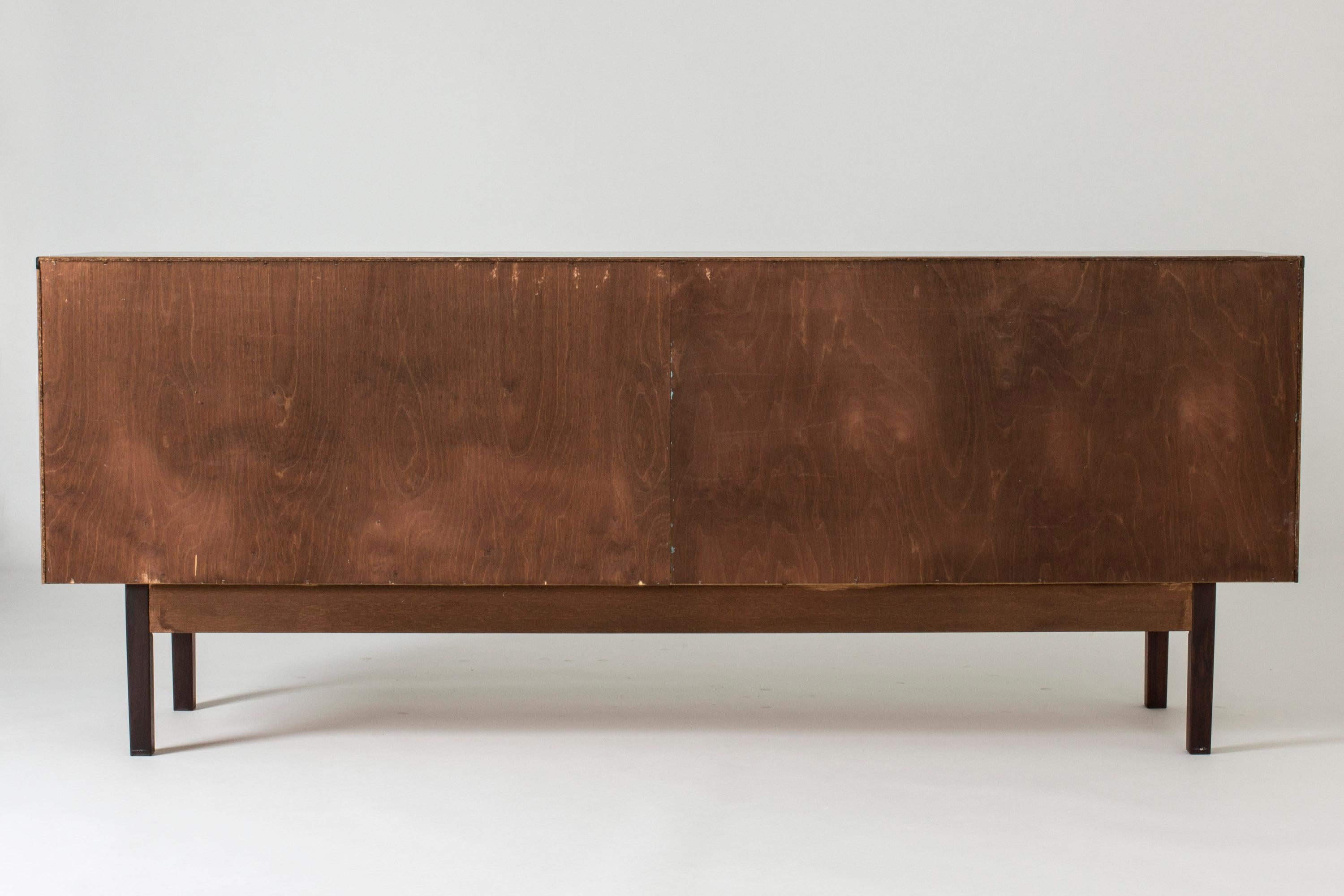 Danish Midcentury Rosewood and Brass Sideboard by Svend Langkilde, 1960s In Good Condition For Sale In Stockholm, SE