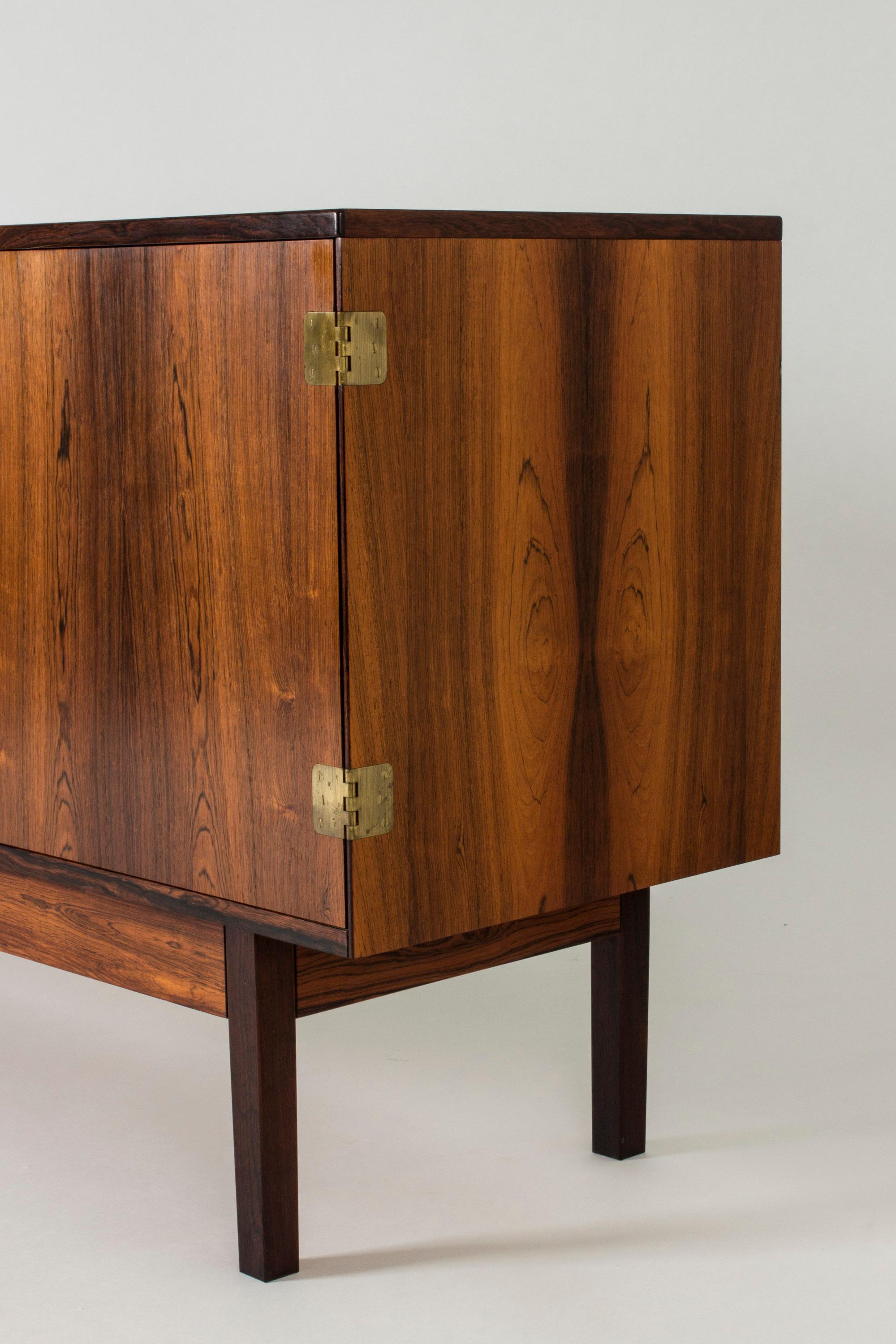 Danish Midcentury Rosewood and Brass Sideboard by Svend Langkilde, 1960s For Sale 1