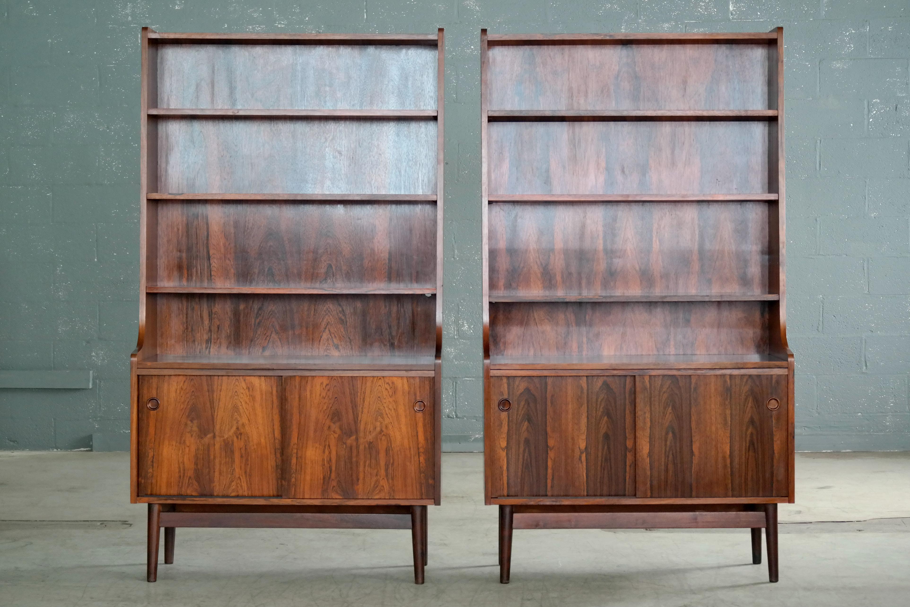 Danish Midcentury Rosewood Bookcase by Johannes Sorth for Bornholm's Mobler 6