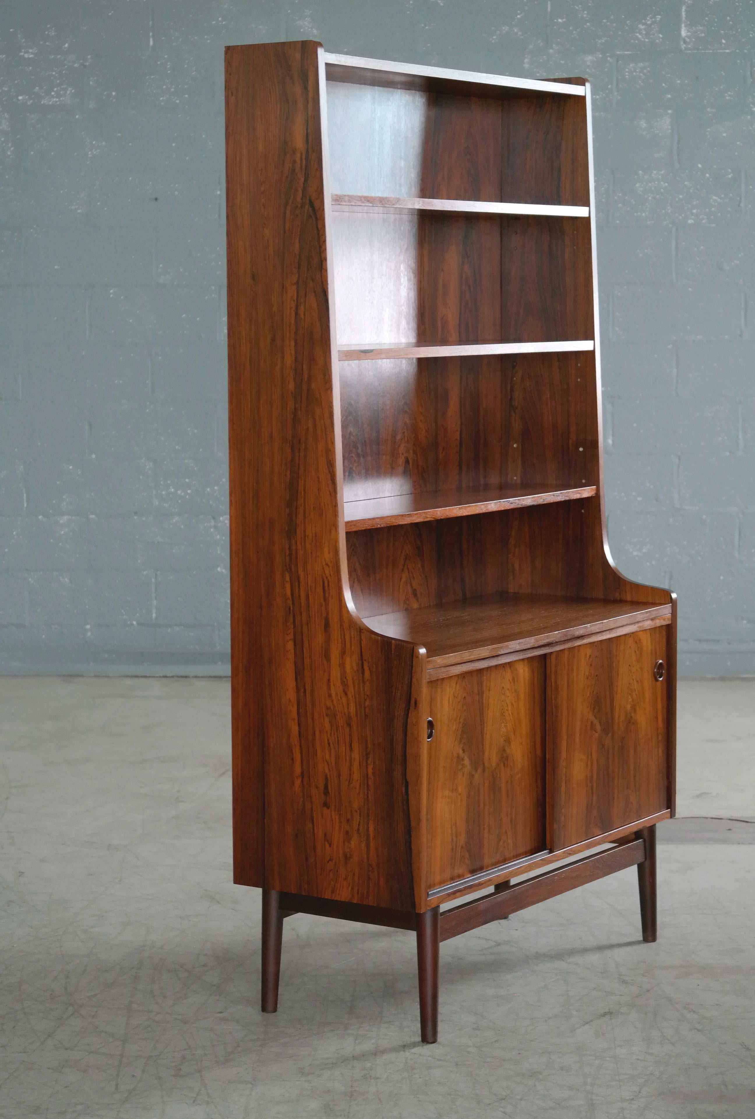 Mid-Century Modern Danish Midcentury Rosewood Bookcase by Johannes Sorth for Bornholm's Mobler