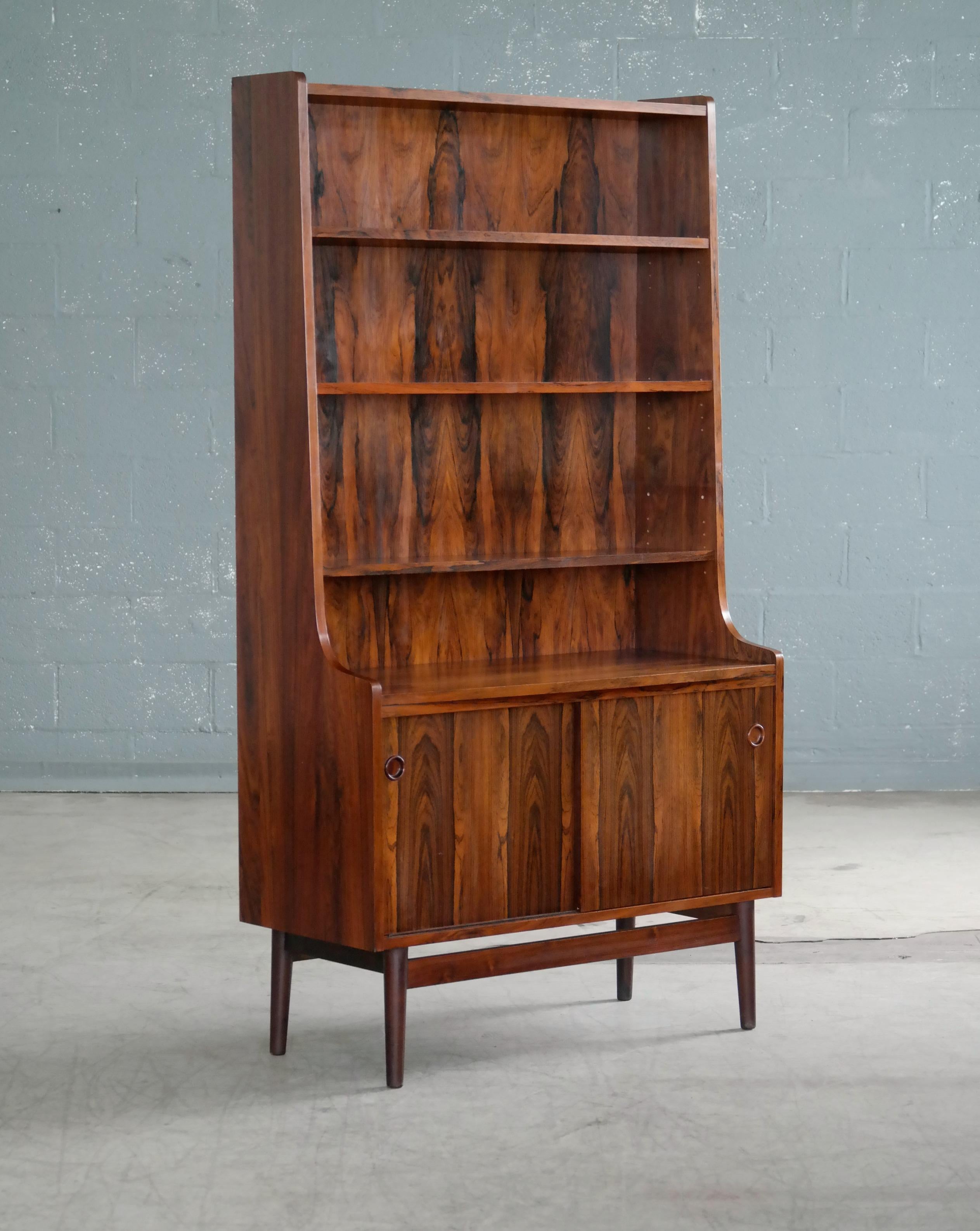Mid-Century Modern Danish Midcentury Rosewood Bookcase by Johannes Sorth for Bornholm's Mobler