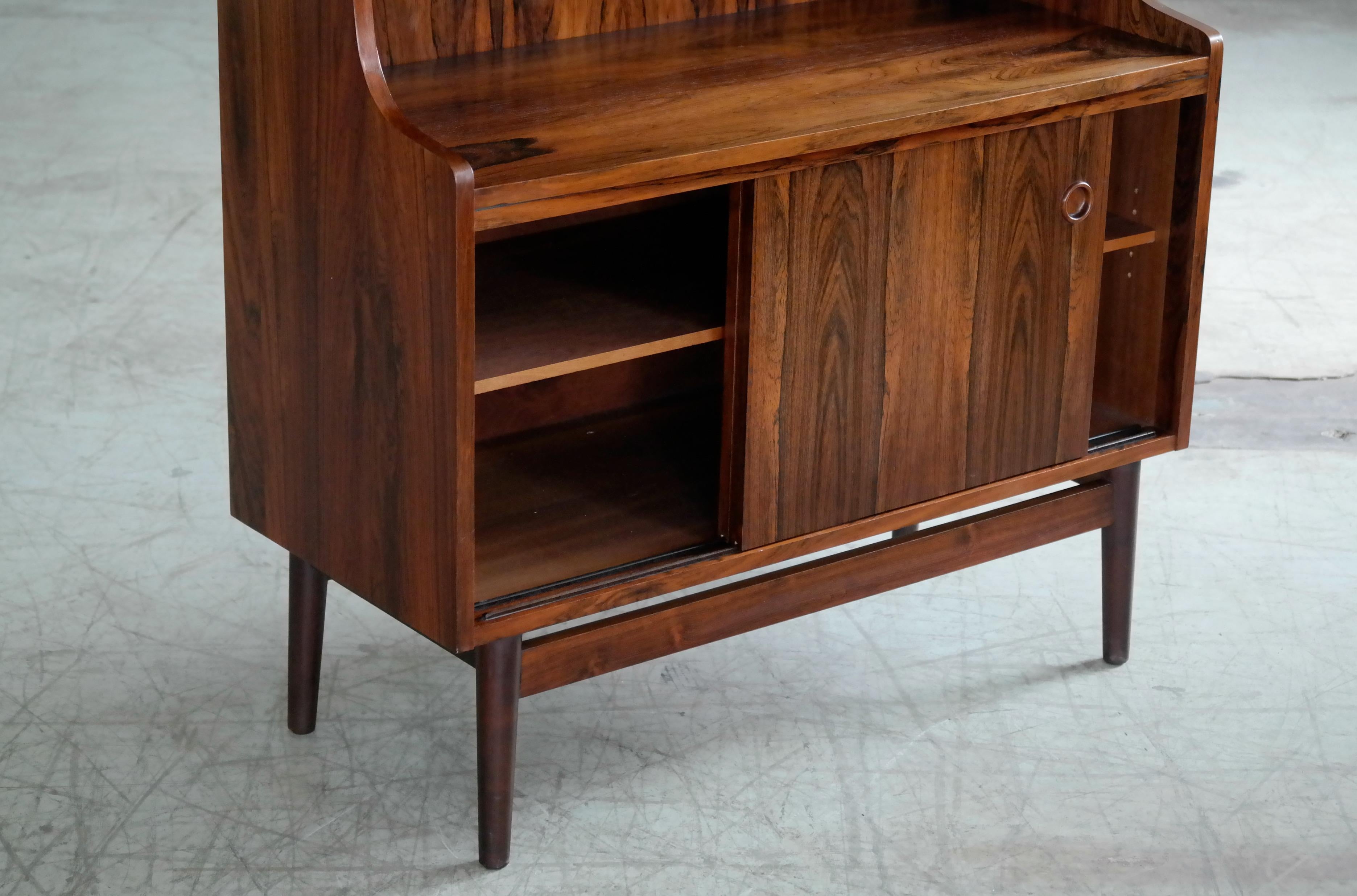 Danish Midcentury Rosewood Bookcase by Johannes Sorth for Bornholm's Mobler 1