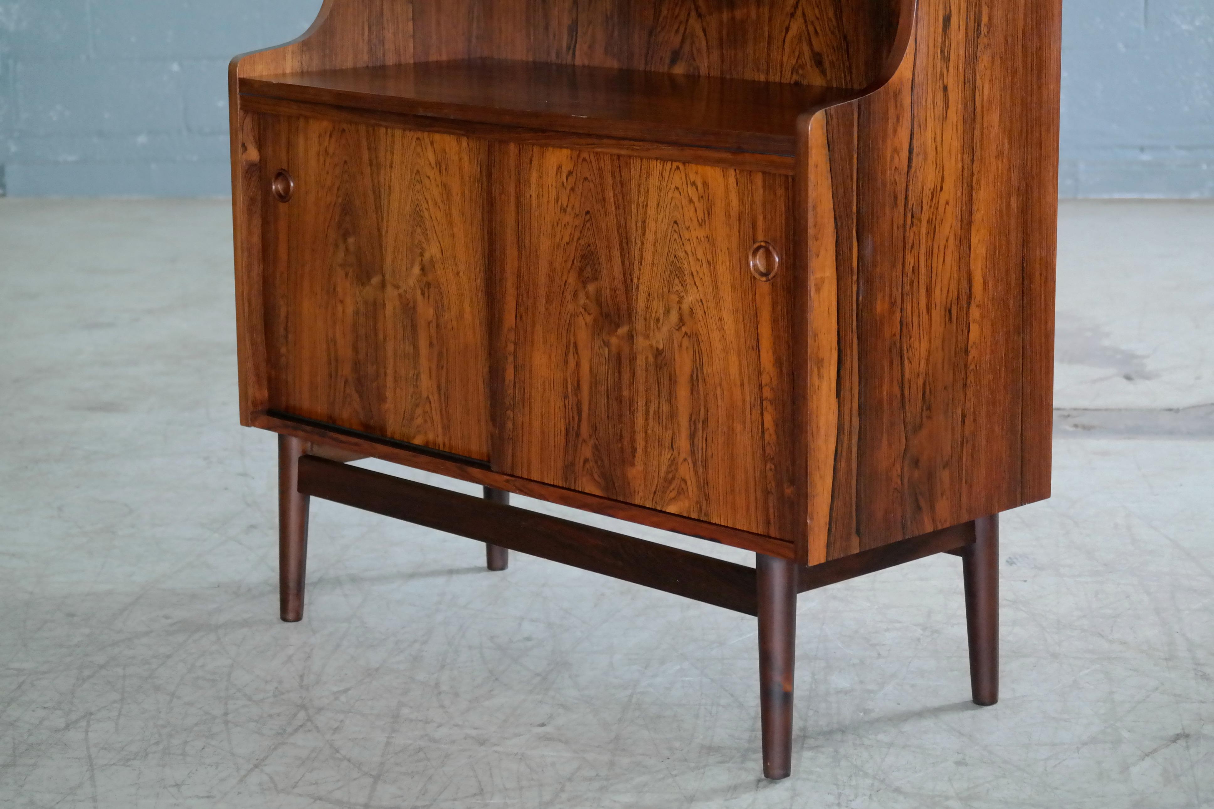 Danish Midcentury Rosewood Bookcase by Johannes Sorth for Bornholm's Mobler 2