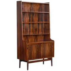 Bibliothèque danoise du milieu du siècle en bois de rose de Johannes Sorth pour Bornholm's Mobler