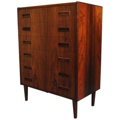 Danish Midcentury Rosewood Chest by Westergaard