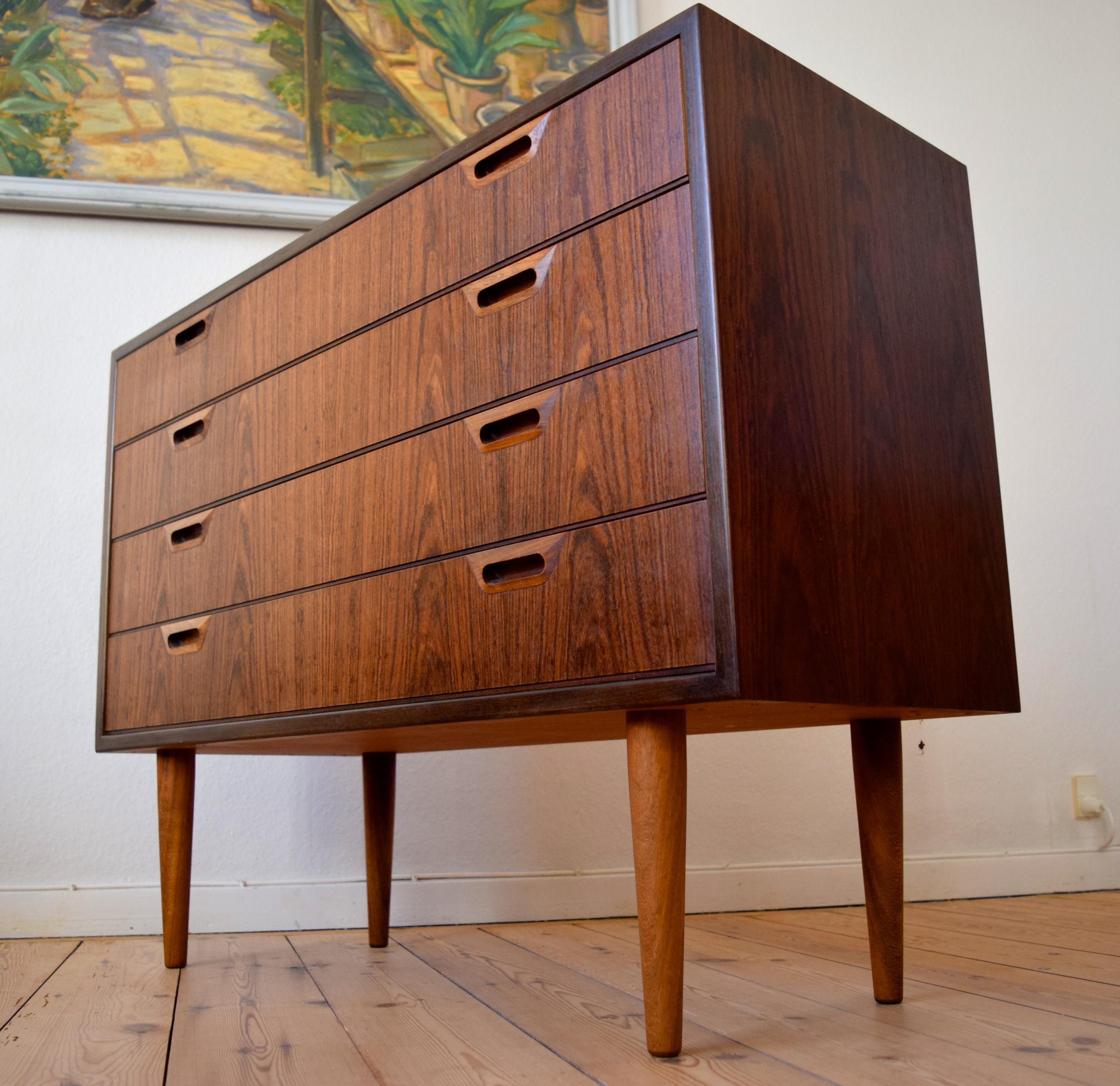 Danish Midcentury Rosewood Chest of Drawers, 1960s For Sale 6
