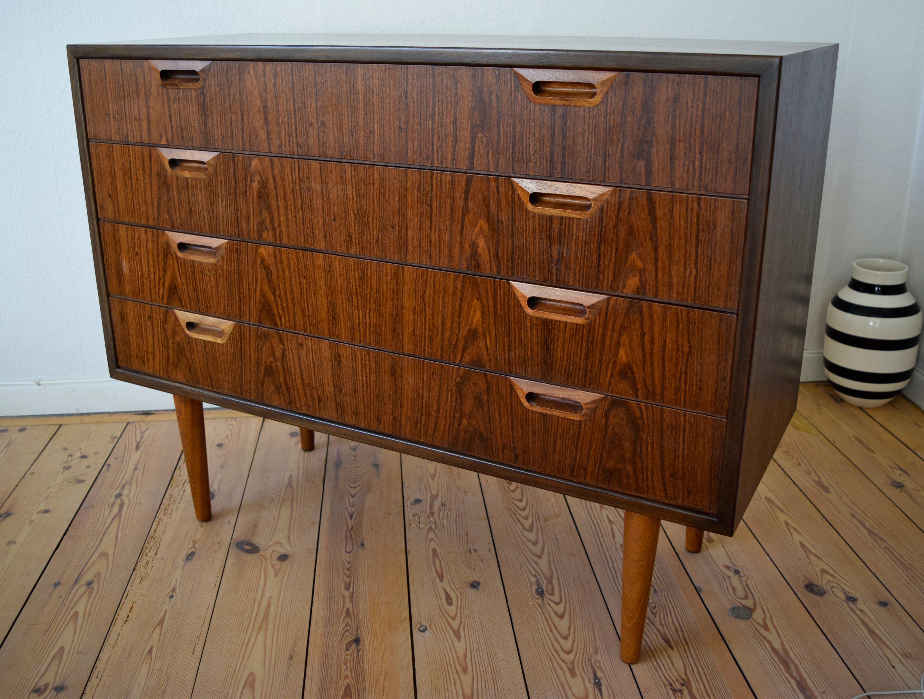 Danish Midcentury Rosewood Chest of Drawers, 1960s For Sale 2