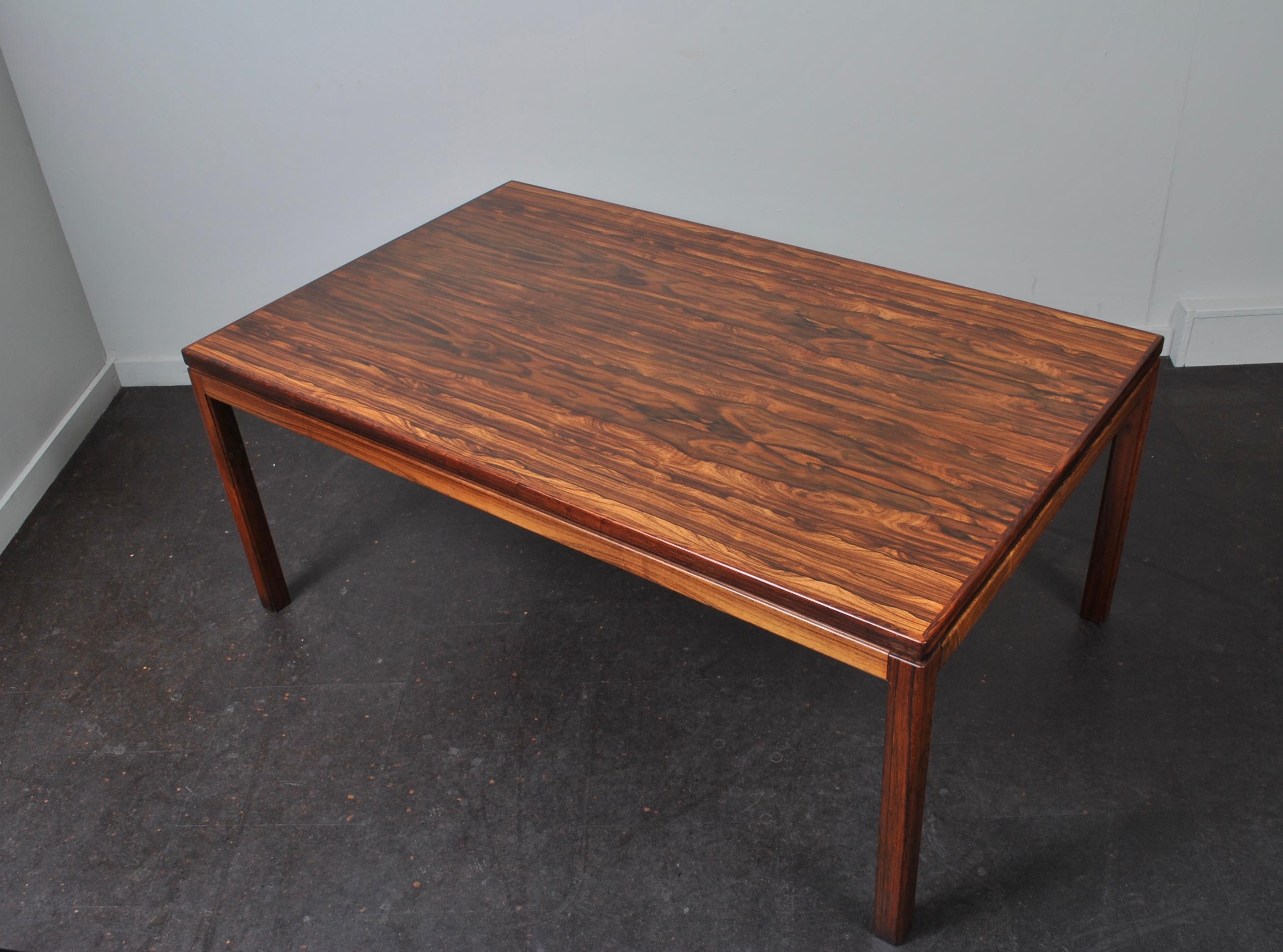 Danish Midcentury Rosewood Coffee Table In Good Condition In London, GB