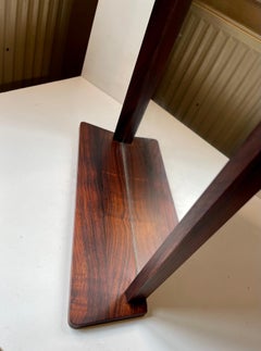 Danish Midcentury Rosewood Console Mirror & Shelf, 1960s