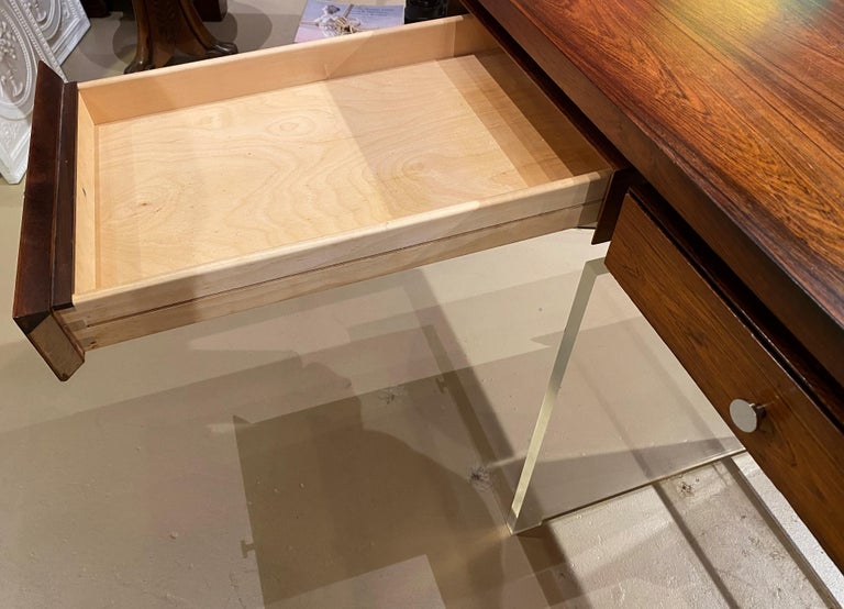 Danish Midcentury Rosewood Desk by Poul Nørreklit for Sigurd Hansen Møbelfabrik 4
