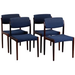 Danish Midcentury Rosewood Dining Chairs by H.W. Klein for Bramin, Set of 4