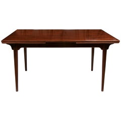 Danish Midcentury Rosewood Extendable Dining Table by Gunni Omann Model 54