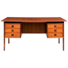 Danish Midcentury Rosewood Floating Desk