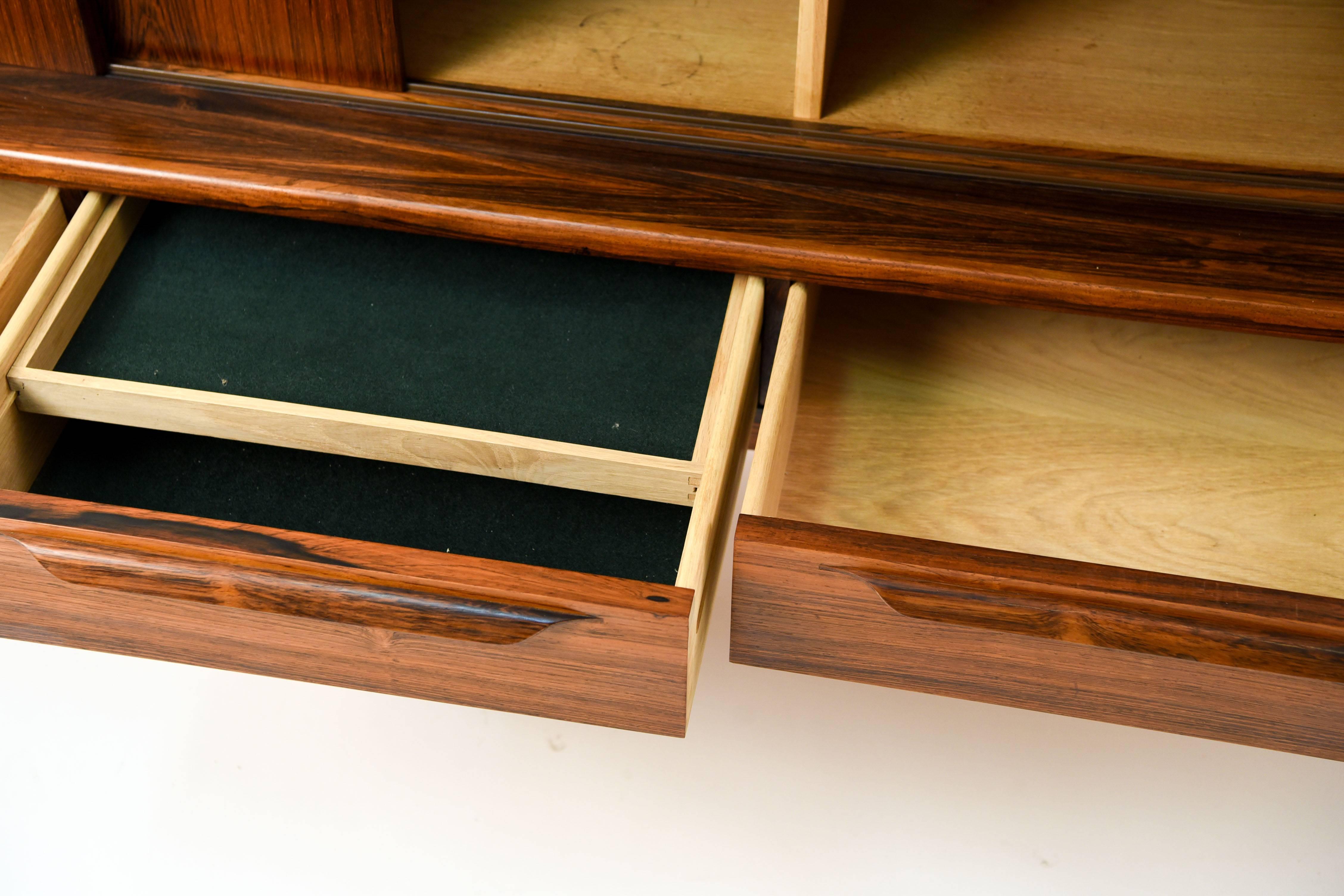 Mid-Century Modern Danish Midcentury Rosewood Highboard or Sideboard Cabinet