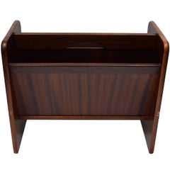 Danish Midcentury Rosewood Magazine Rack Produced by FBJ Møbler