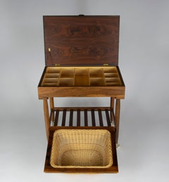 Danish Midcentury Rosewood Sewing Table by Ejvind Johansson, 1960s