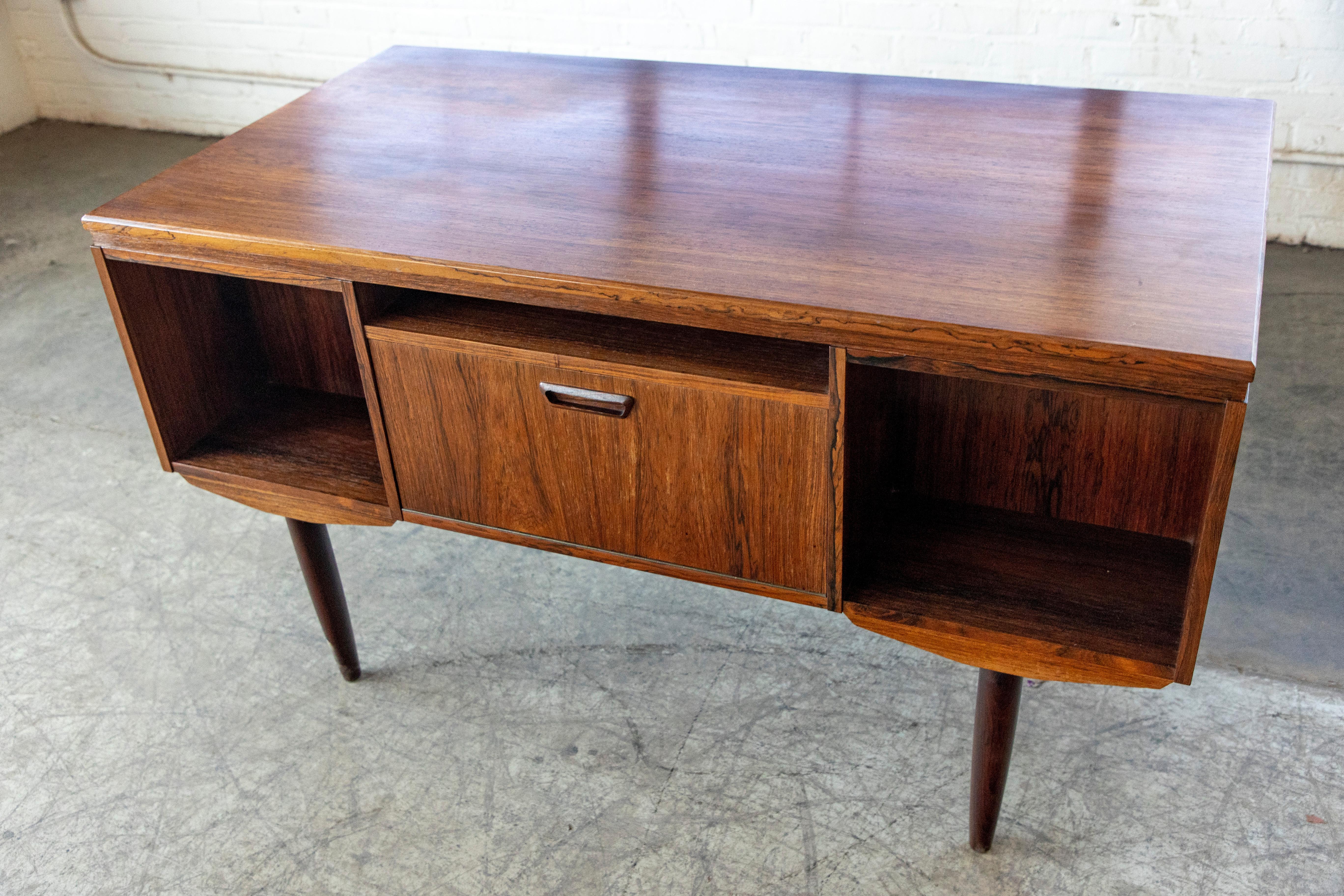 Danish Mid-Century Rosewood Small Executive Desk by J. Svenstrup 1960's 4