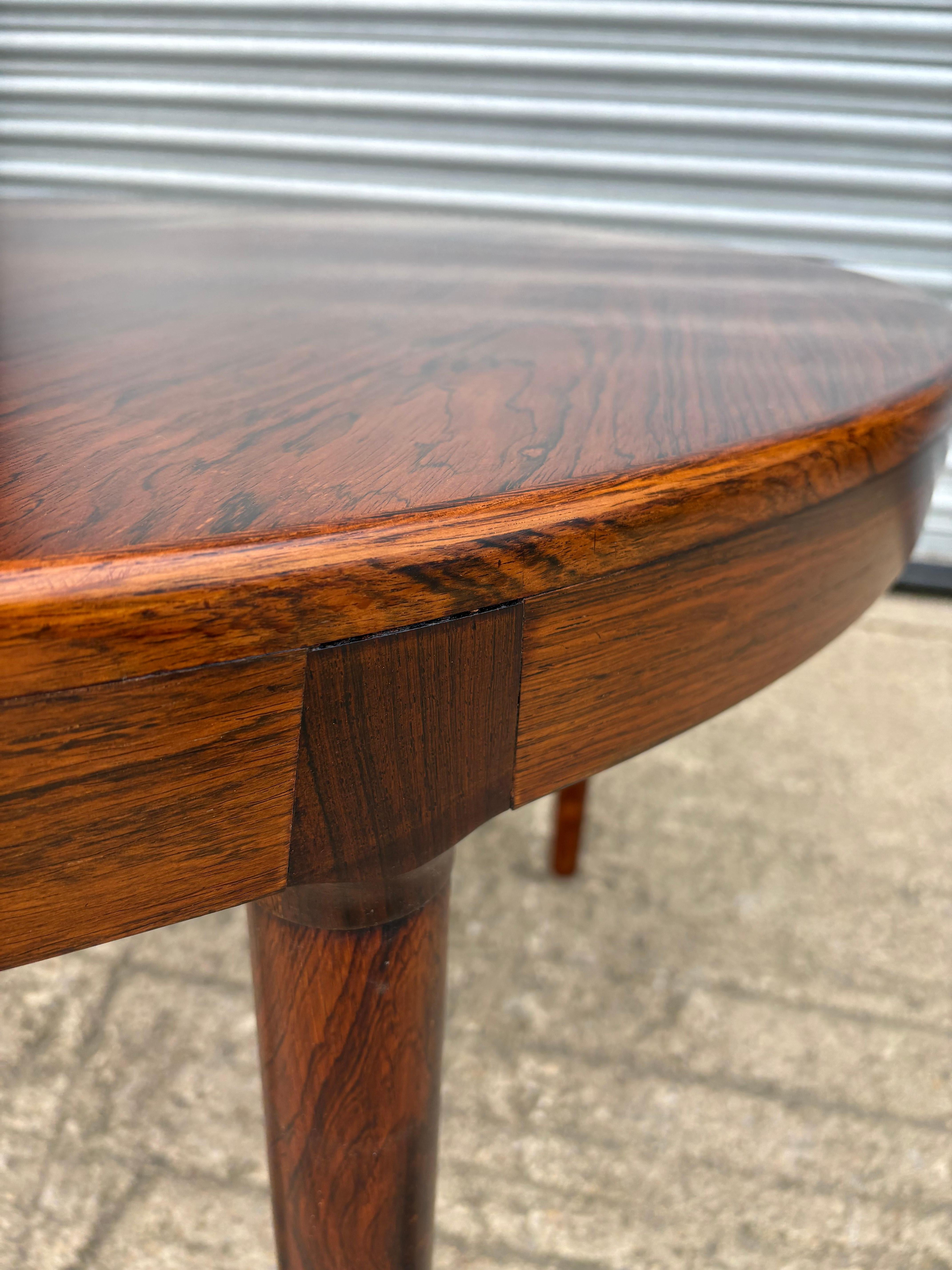 Danish Midcentury Round Dining Table made by Randers Mobelfabrik c1960 For Sale 5