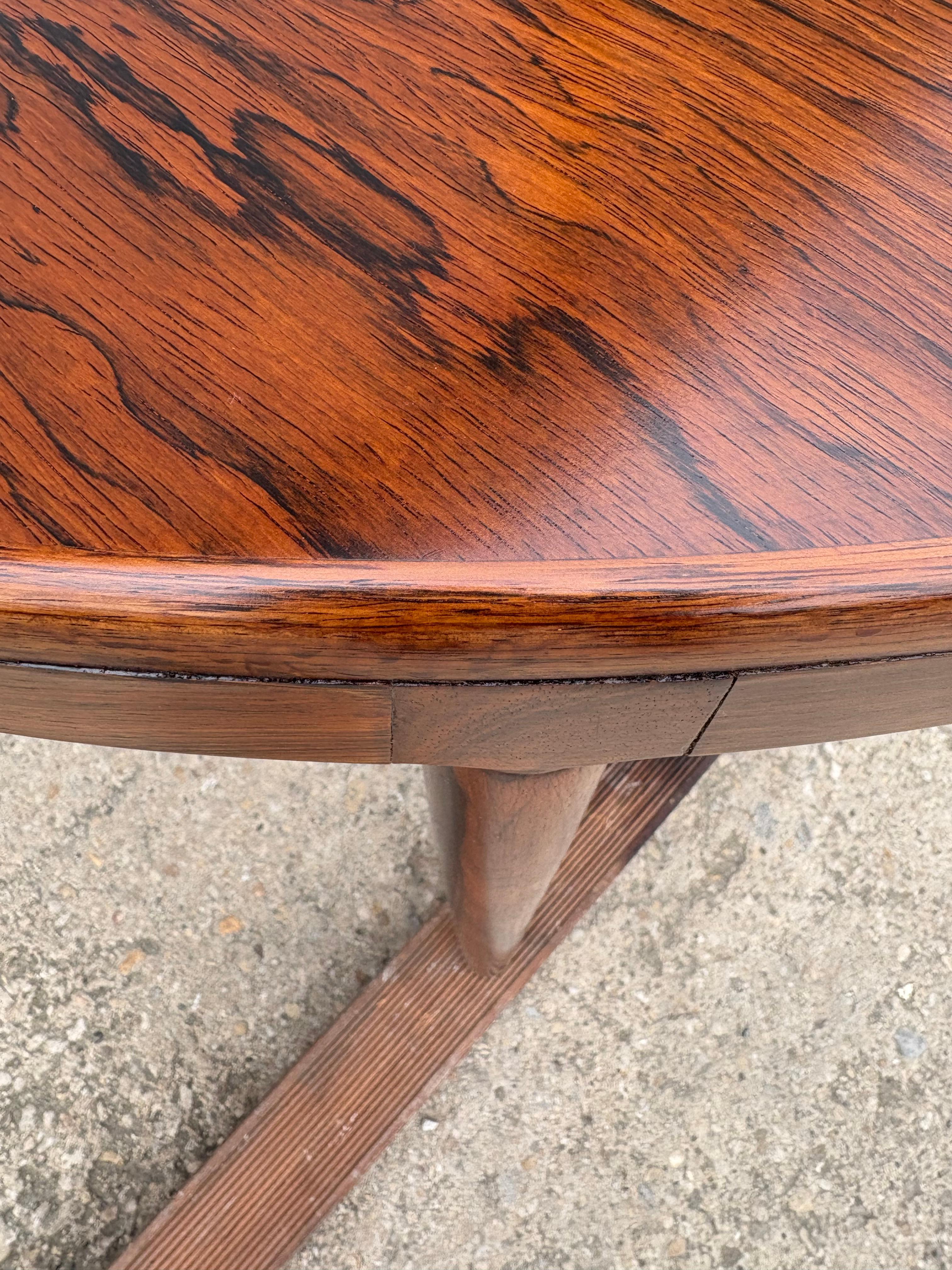 Danish Midcentury Round Dining Table made by Randers Mobelfabrik c1960 For Sale 7