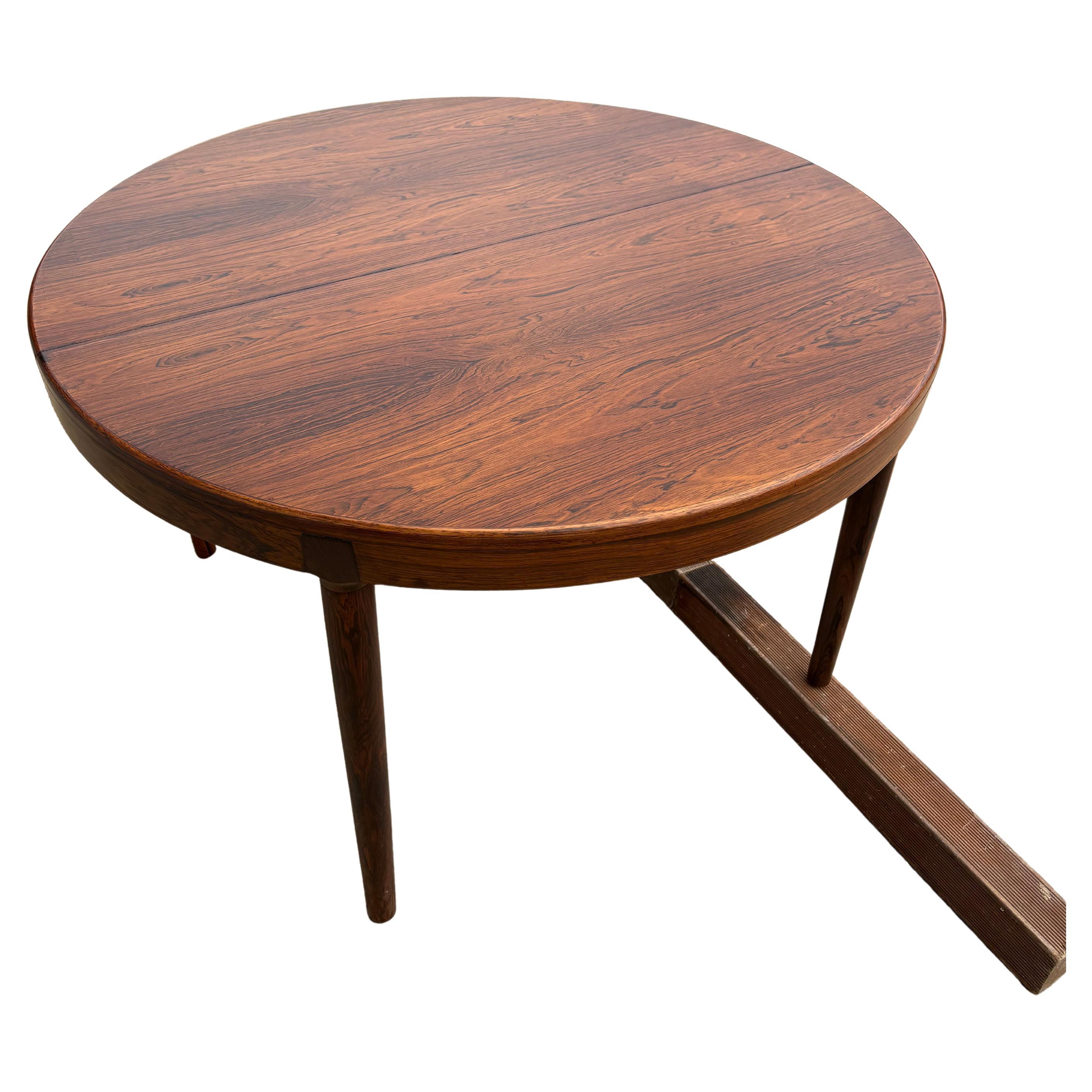 Scandinavian Modern Danish Midcentury Round Dining Table made by Randers Mobelfabrik c1960 For Sale