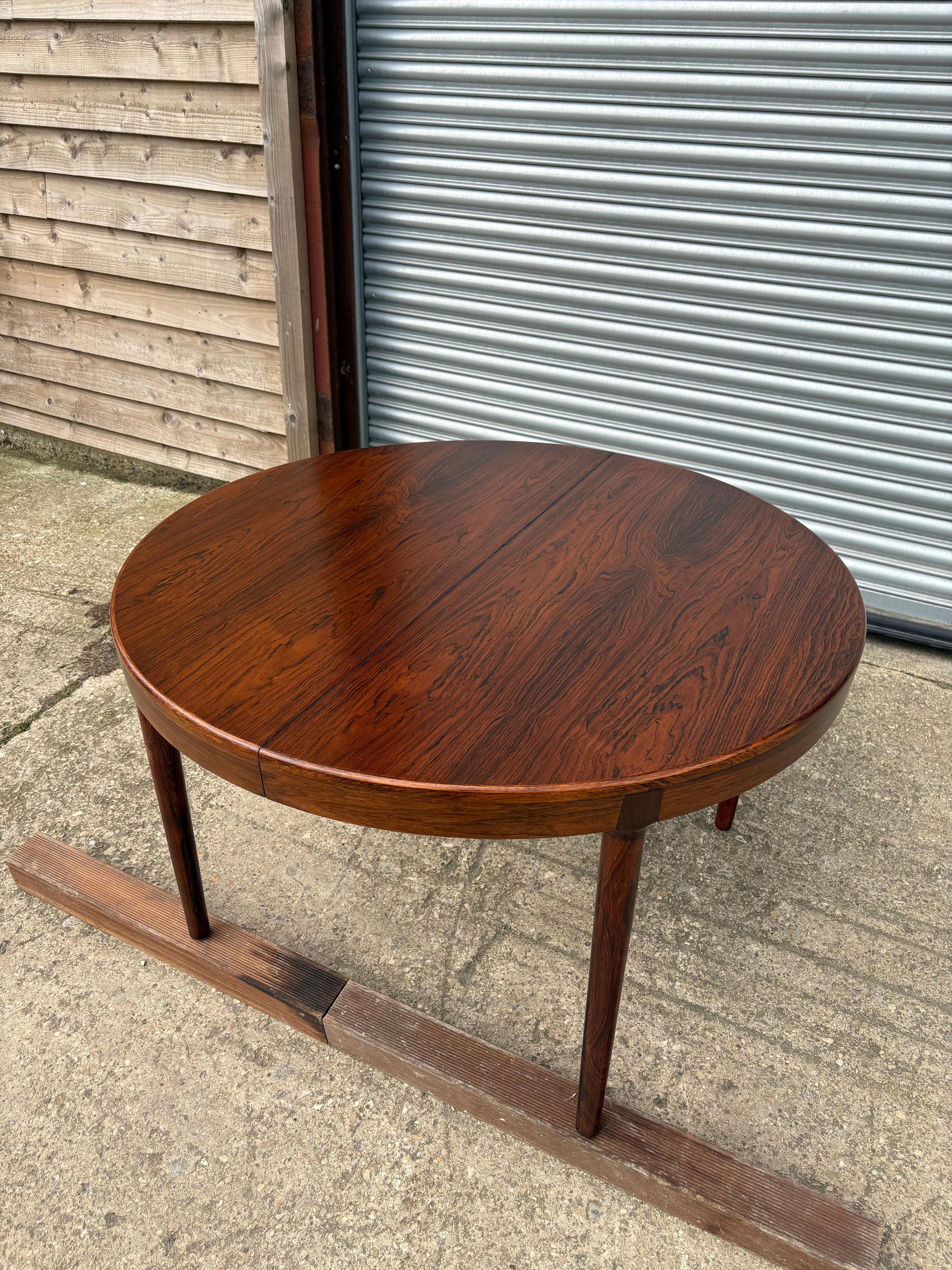 Mid-20th Century Danish Midcentury Round Dining Table made by Randers Mobelfabrik c1960 For Sale