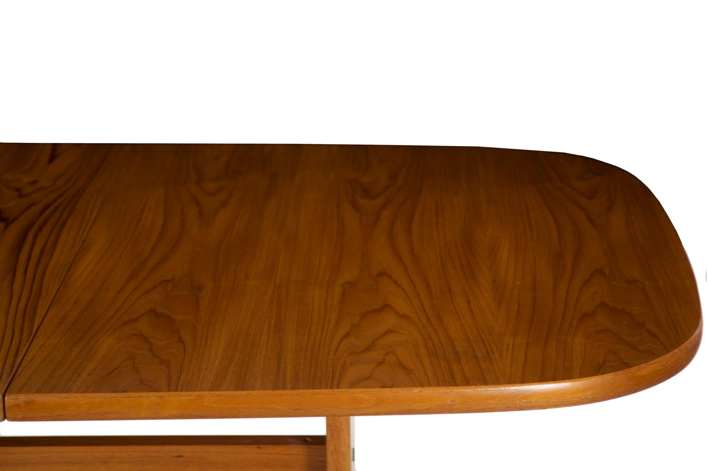 Danish Midcentury Set of Six Chairs and Trestle Dining Table by Gangso Møbler 6