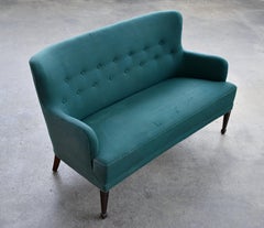 Danish Midcentury Settee by Frits Henningsen