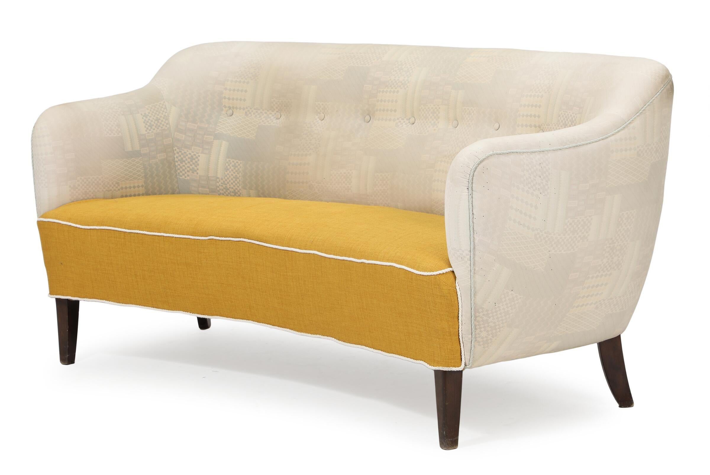 Canapé ou loveseat danois du milieu du siècle 1950 en vente 1