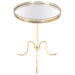 Danish Midcentury Side Table in Brass by Lysberg Hansen & Terp, 1950s