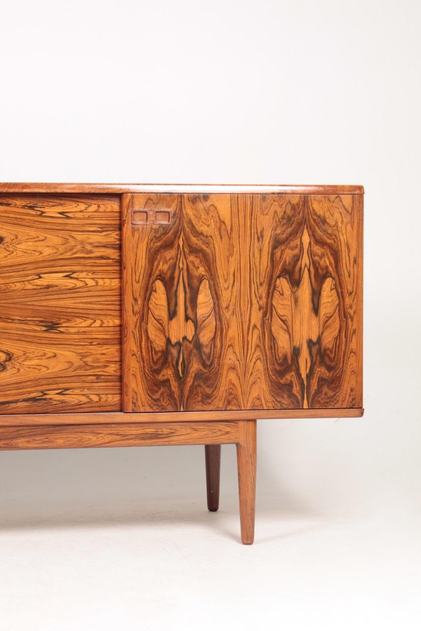Great looking sideboard in rosewood designed by Christian Linneberg, Denmark, 1960s. Great original condition.
