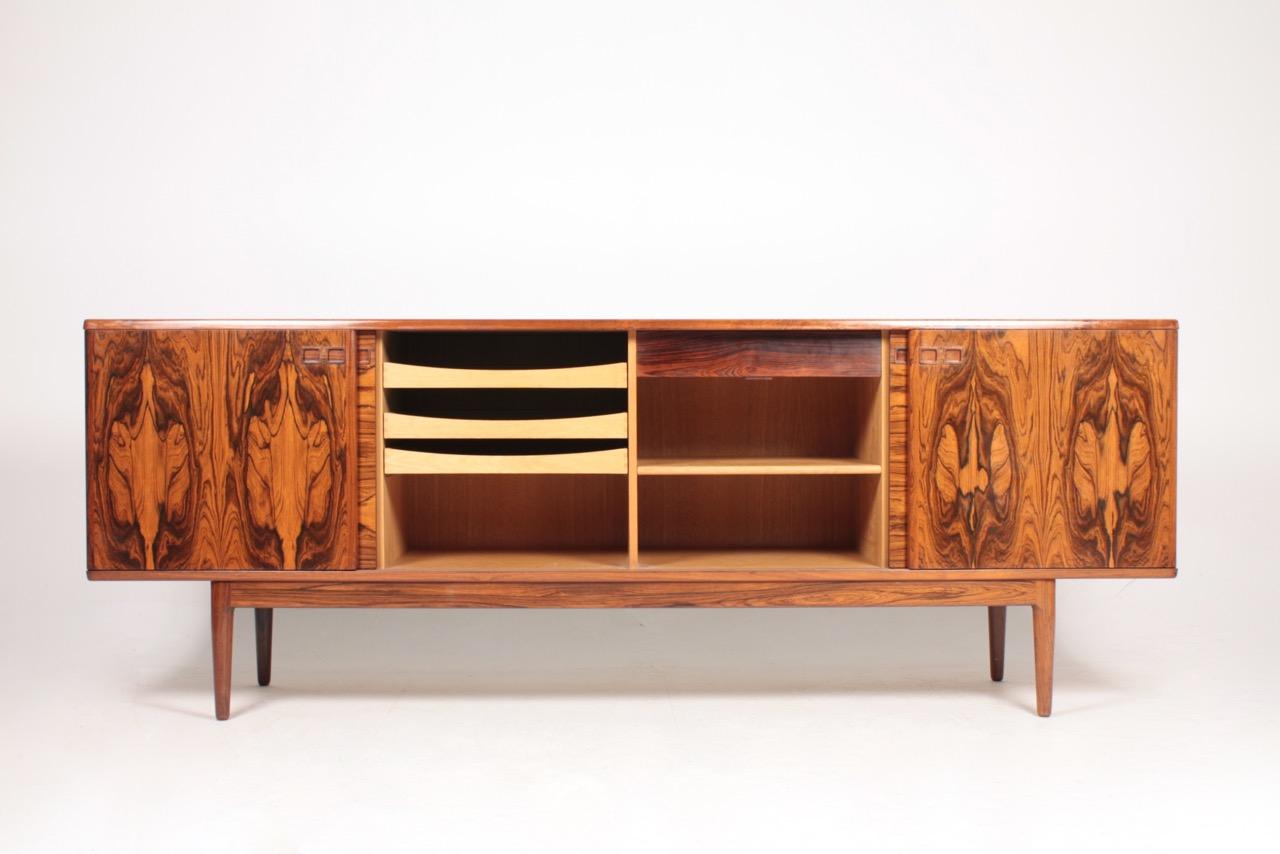 Mid-Century Modern Danish Midcentury Sideboard in Rosewood Designed by Christian Linneberg, 1960s For Sale