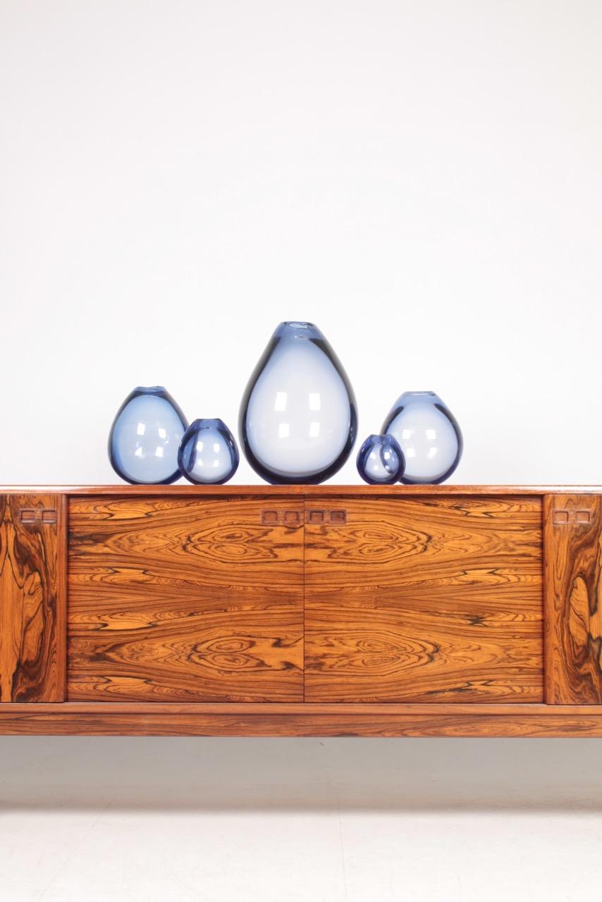 Dänisches Sideboard aus Rosenholz aus der Mitte des Jahrhunderts, entworfen von Christian Linneberg, 1960er Jahre im Angebot 2