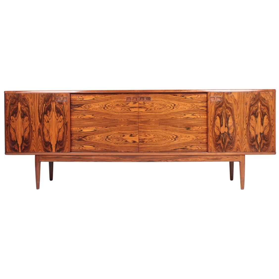 Danish Midcentury Sideboard in Rosewood Designed by Christian Linneberg, 1960s For Sale