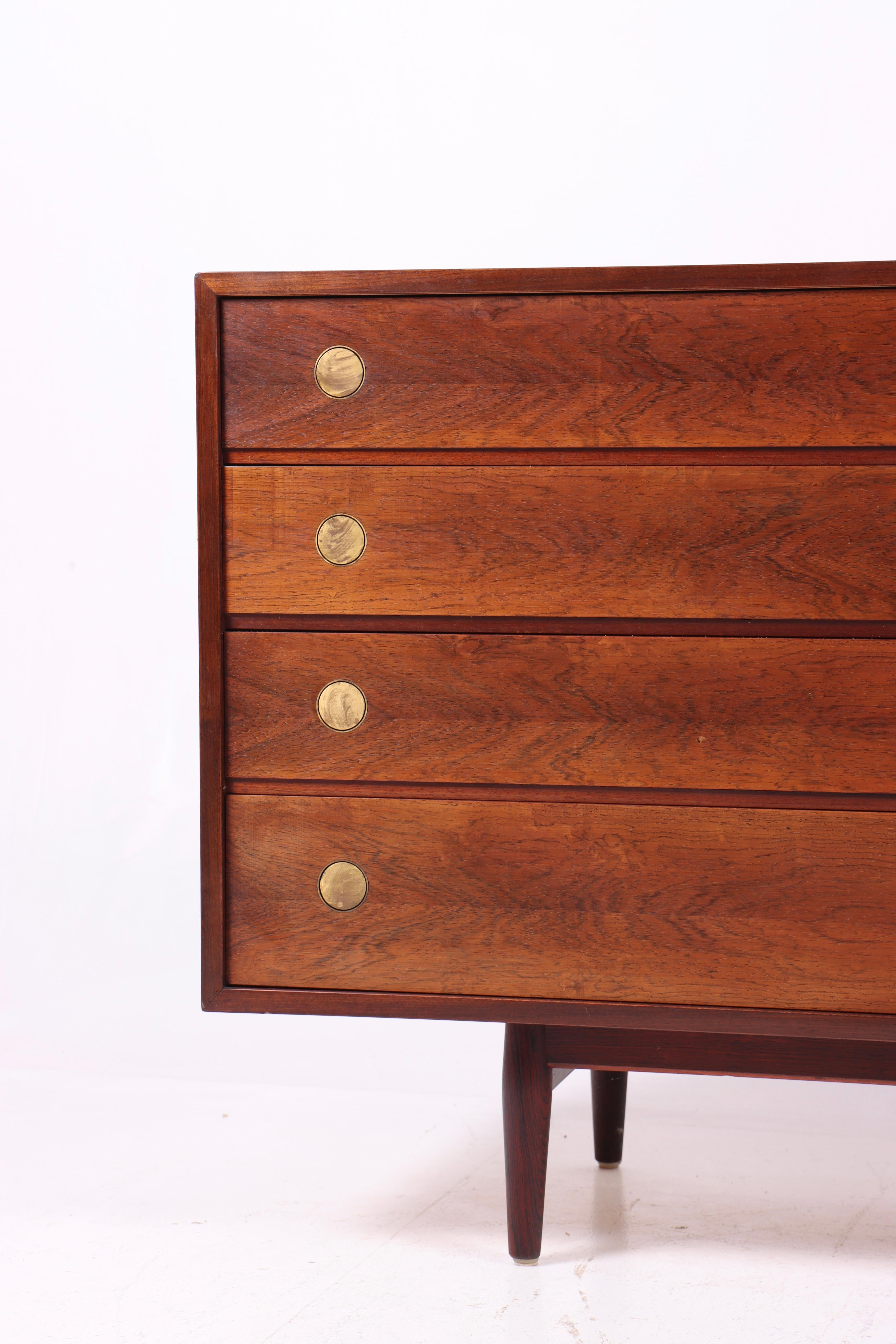 Palissandro Danish Midcentury Sideboard in Rosewood Designed by Dyrlund, 1960s in vendita