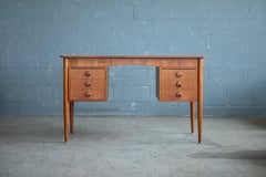 Danish Midcentury Small Executive Teak Desk Attributed to Kai Kristiansen