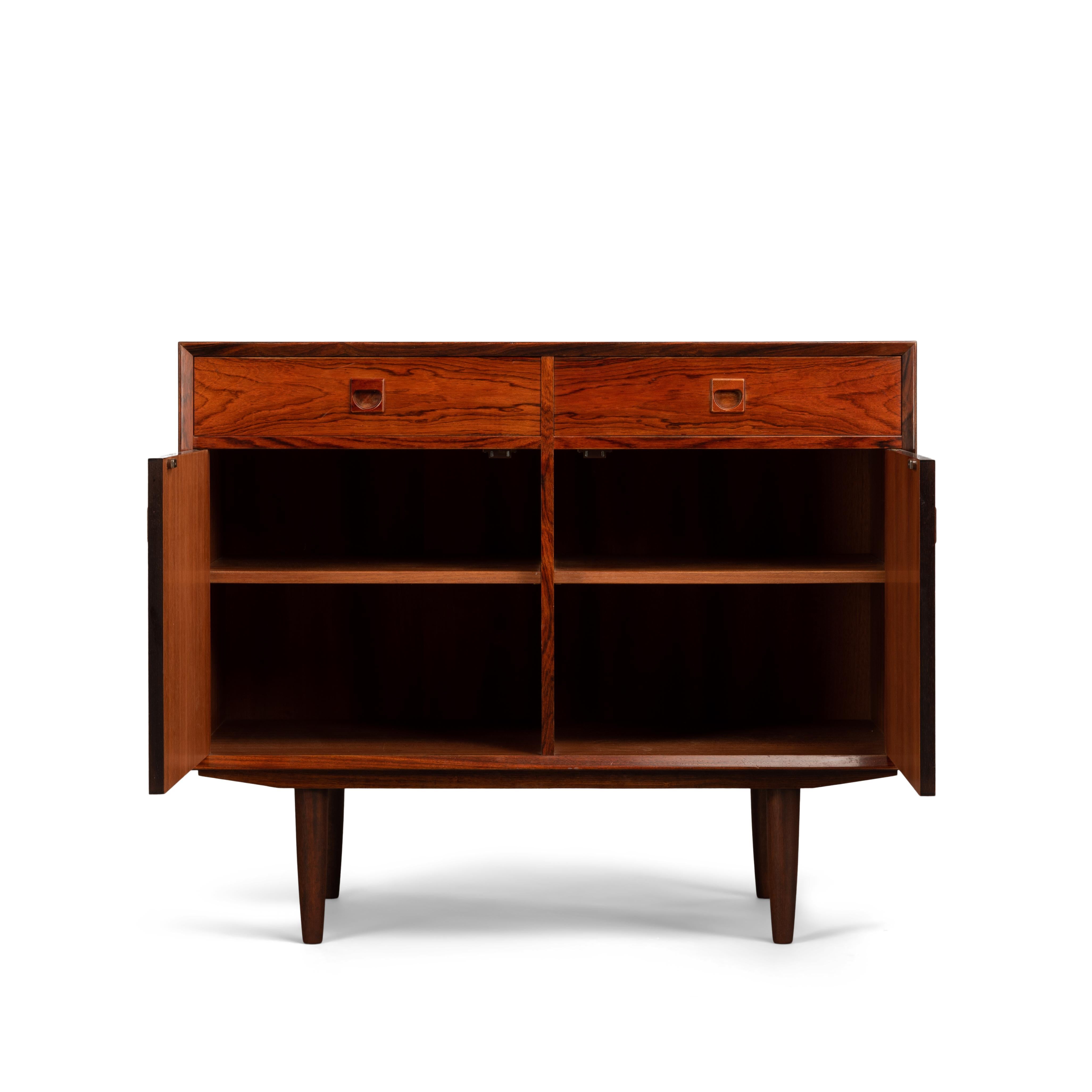 Mid-Century Modern Danish Midcentury Small Sideboard by Brouer for the Brouer Møbelfabrik, 1960s