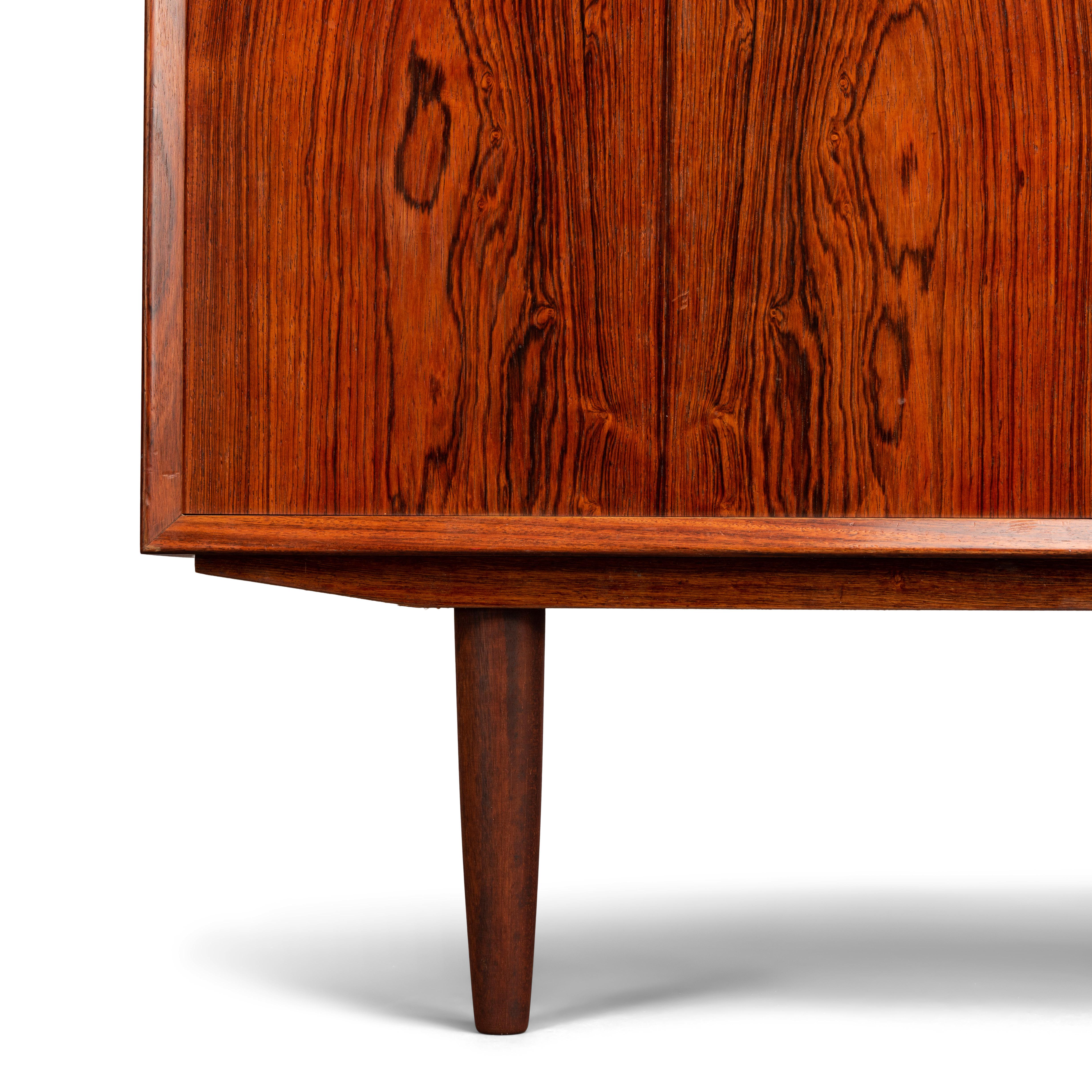 Veneer Danish Midcentury Small Sideboard by Brouer for the Brouer Møbelfabrik, 1960s