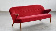 Danish Midcentury Sofa with Legs and Accents in Teak by Georg Thams Denmark 1957