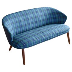 Vintage Danish Midcentury Sofa with Teak Legs Designed Bent Møller Jepsen DN
