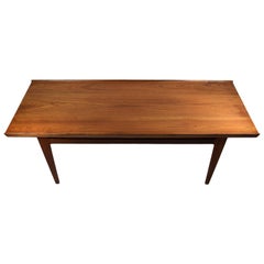 Danish Midcentury Solid Teak Coffee Table by Finn Juhl, France & Daverkosen